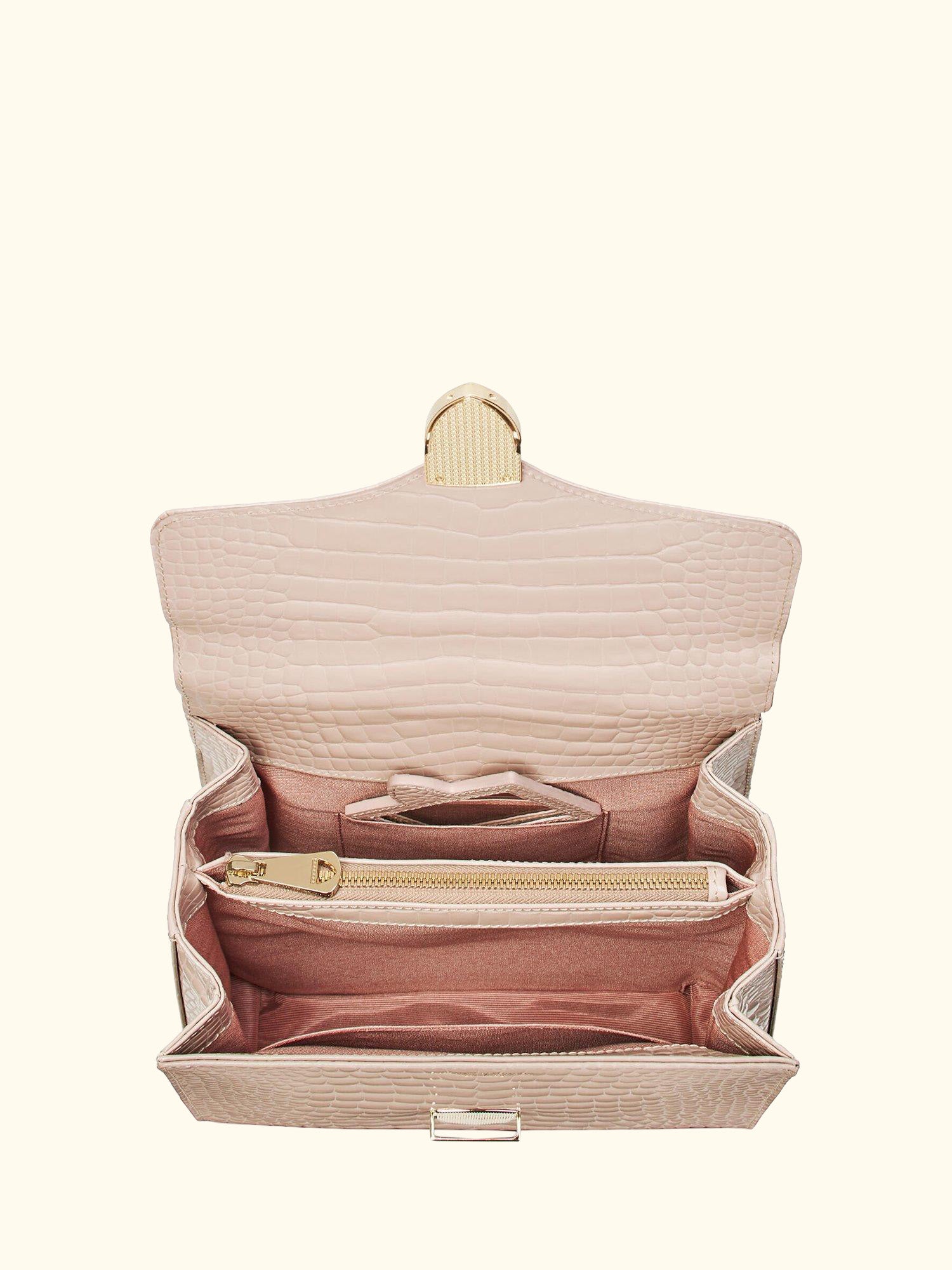 Mayfair Croc Effect Leather Cross Body Bag