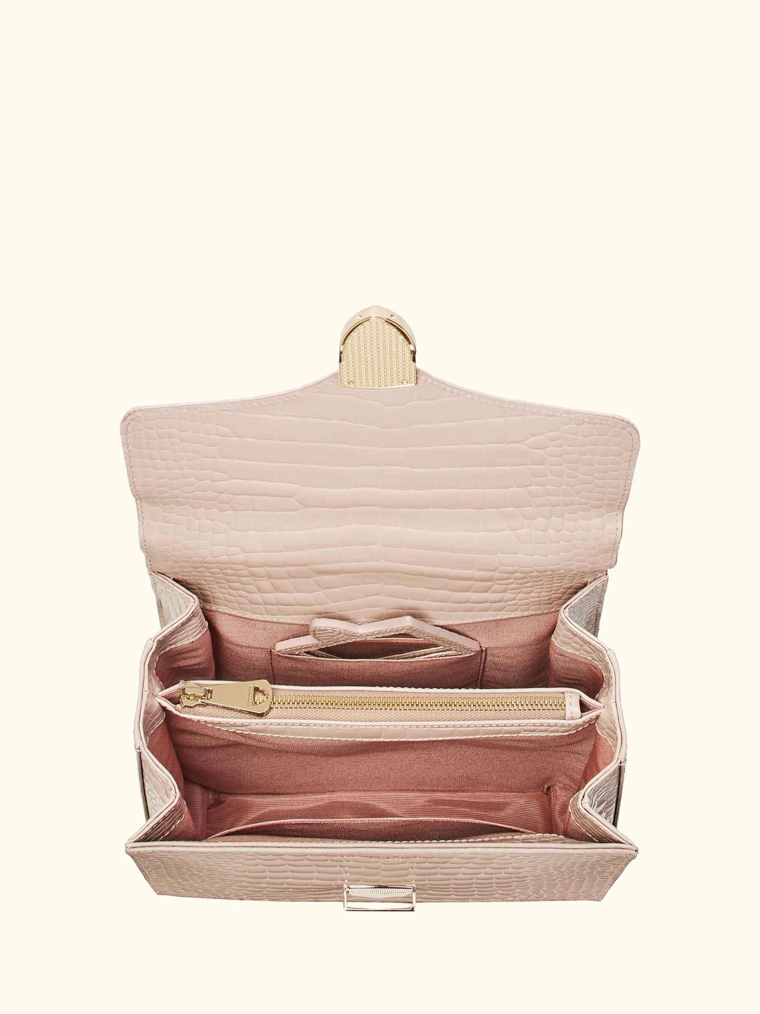 Mayfair Croc Effect Leather Cross Body Bag