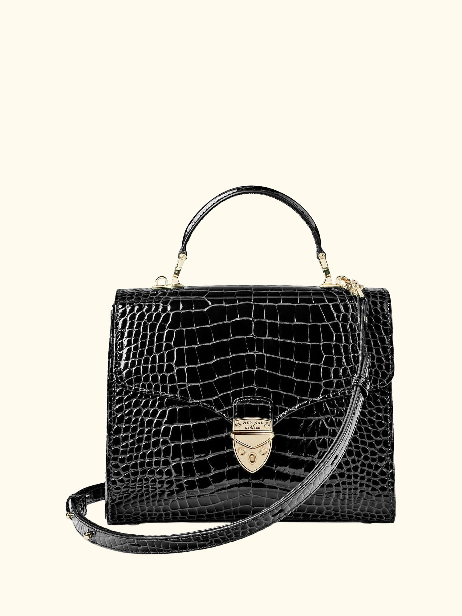 Mayfair Croc Effect Leather Cross Body Bag