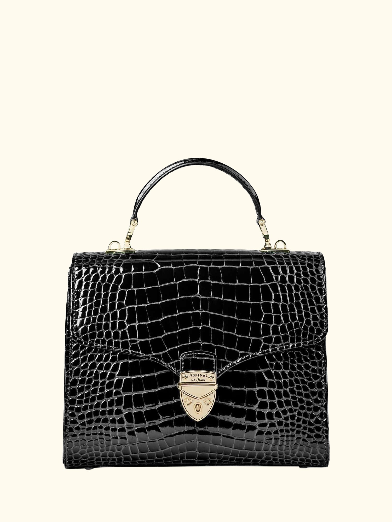 Mayfair Croc Effect Leather Cross Body Bag