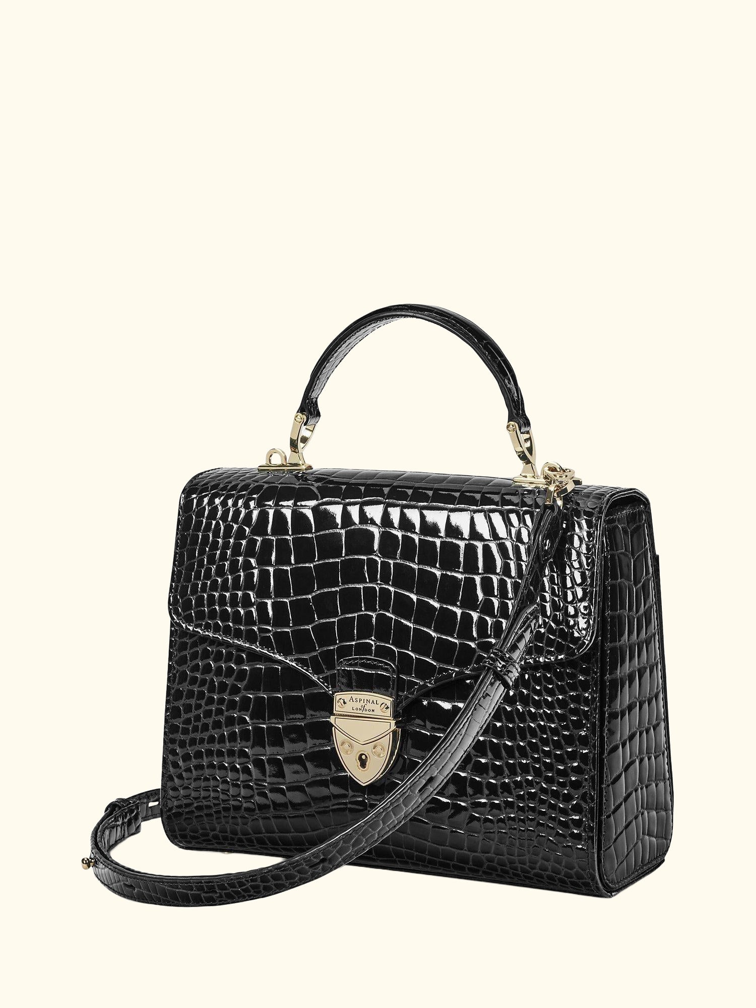 Mayfair Croc Effect Leather Cross Body Bag