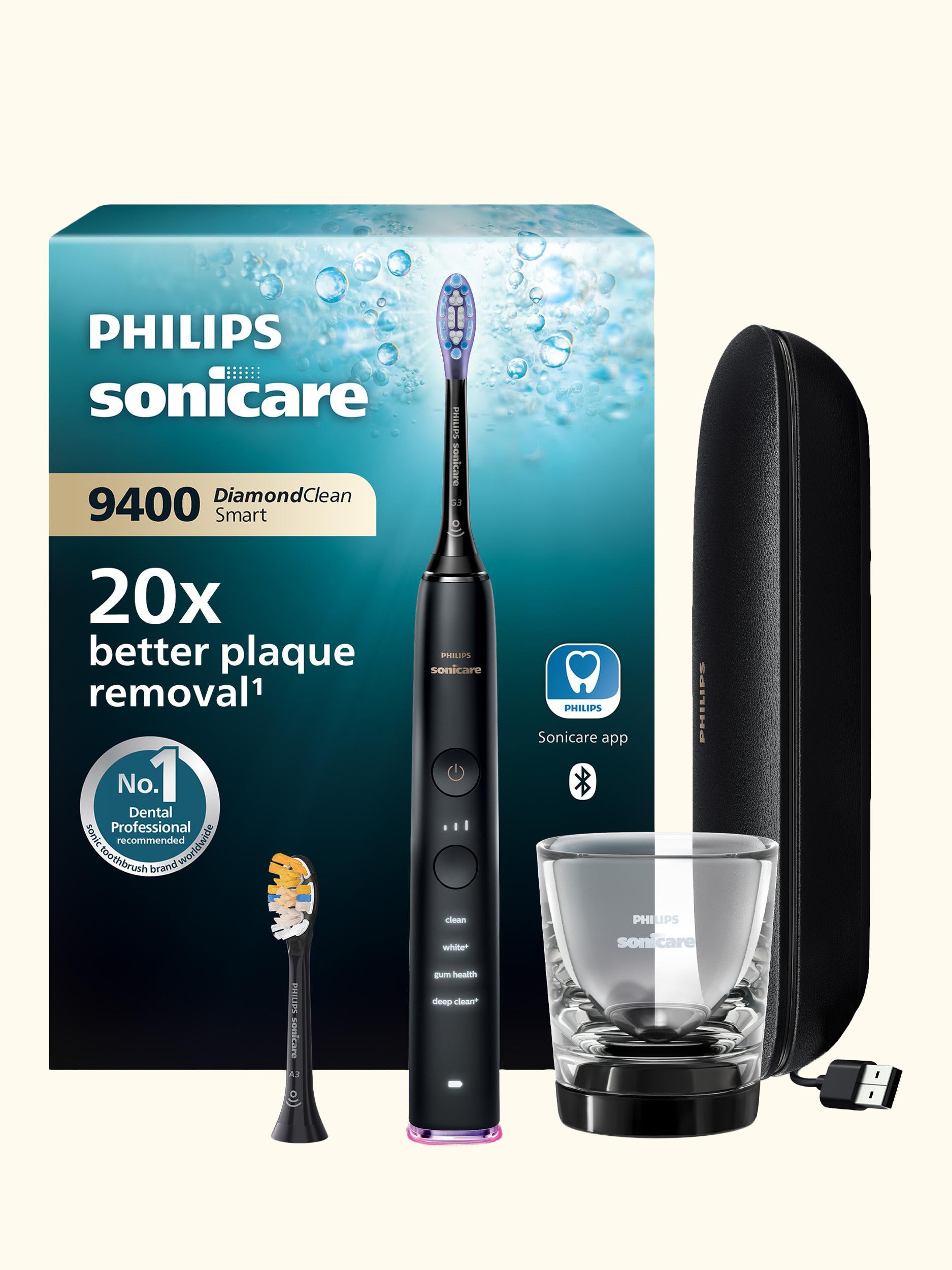 Sonicare DiamondClean Smart 9400 Electric Toothbrush with Charging Case