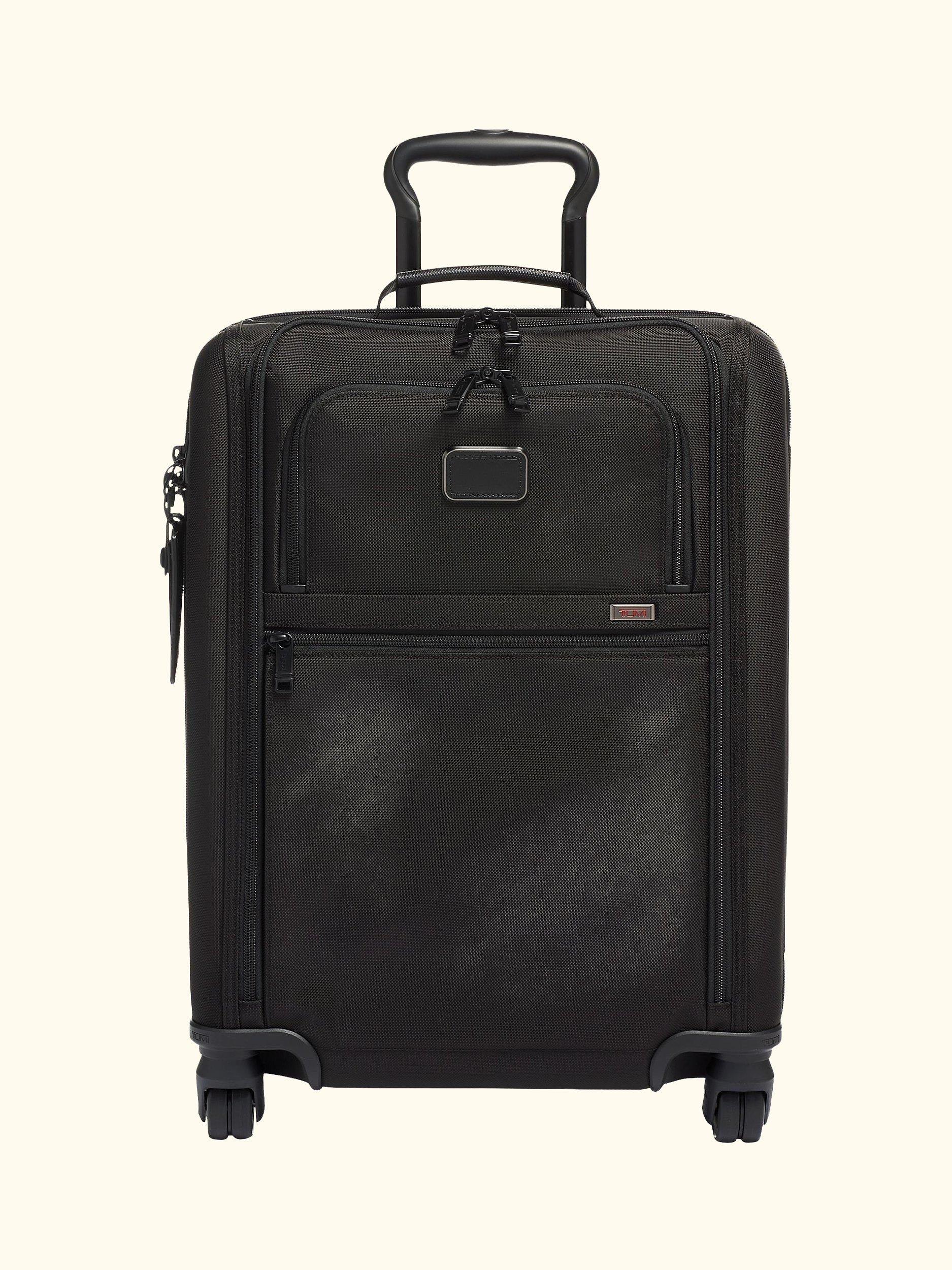 Alpha 3 International Slim Super Léger 55cm 4-Wheel Cabin Case, Black