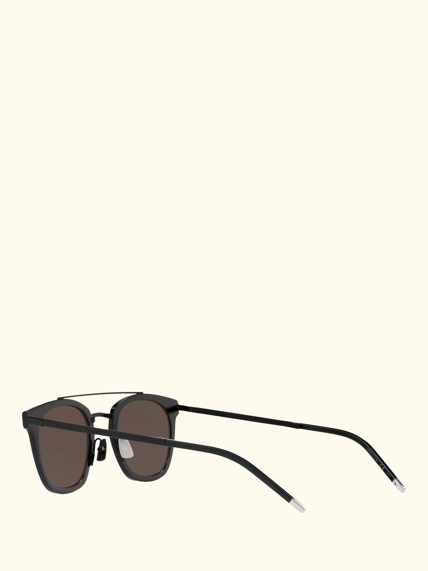 SL 28 Unisex Metal Rectangular Sunglasses, Matte Black/Grey