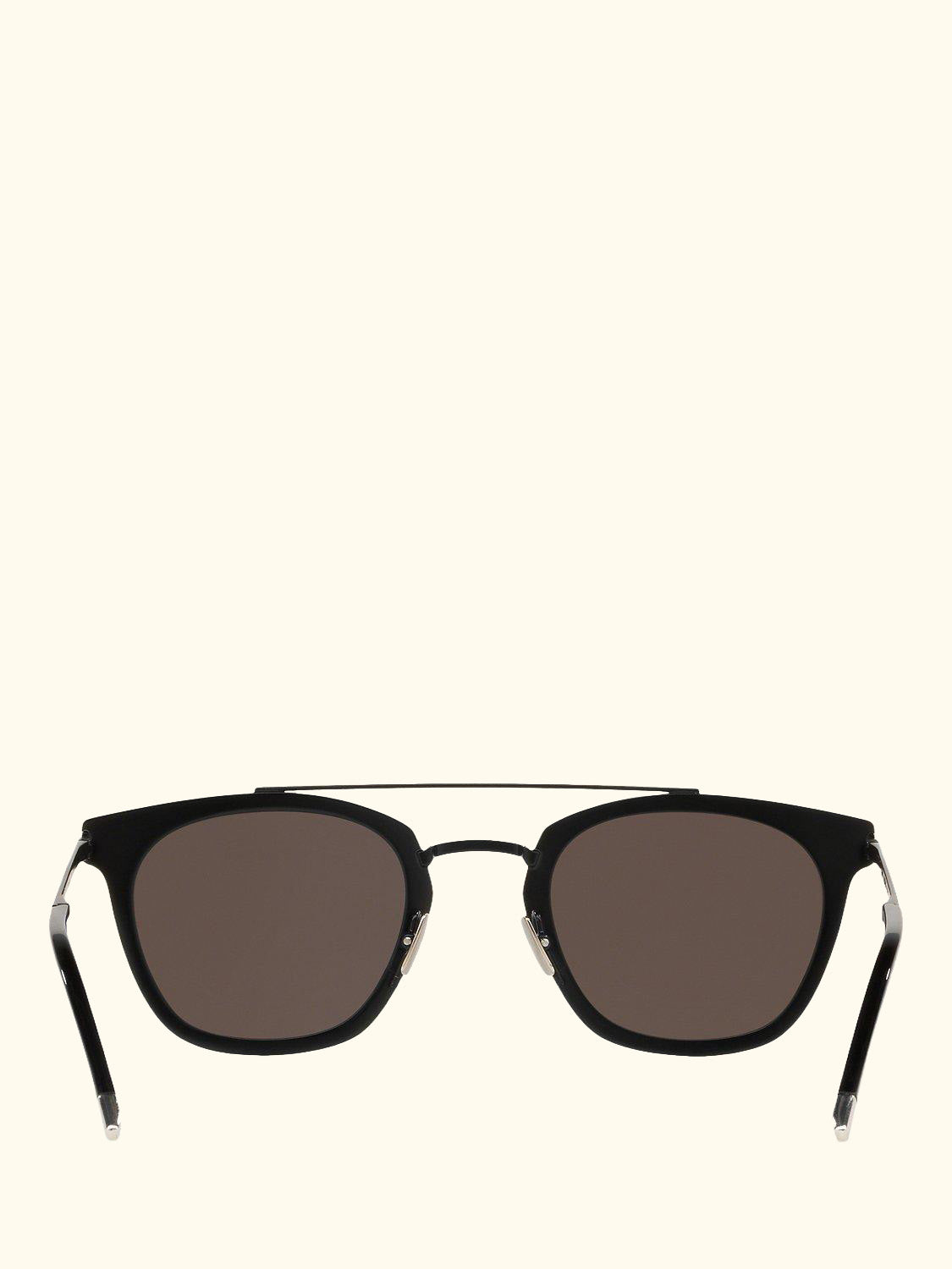 SL 28 Unisex Metal Rectangular Sunglasses, Matte Black/Grey
