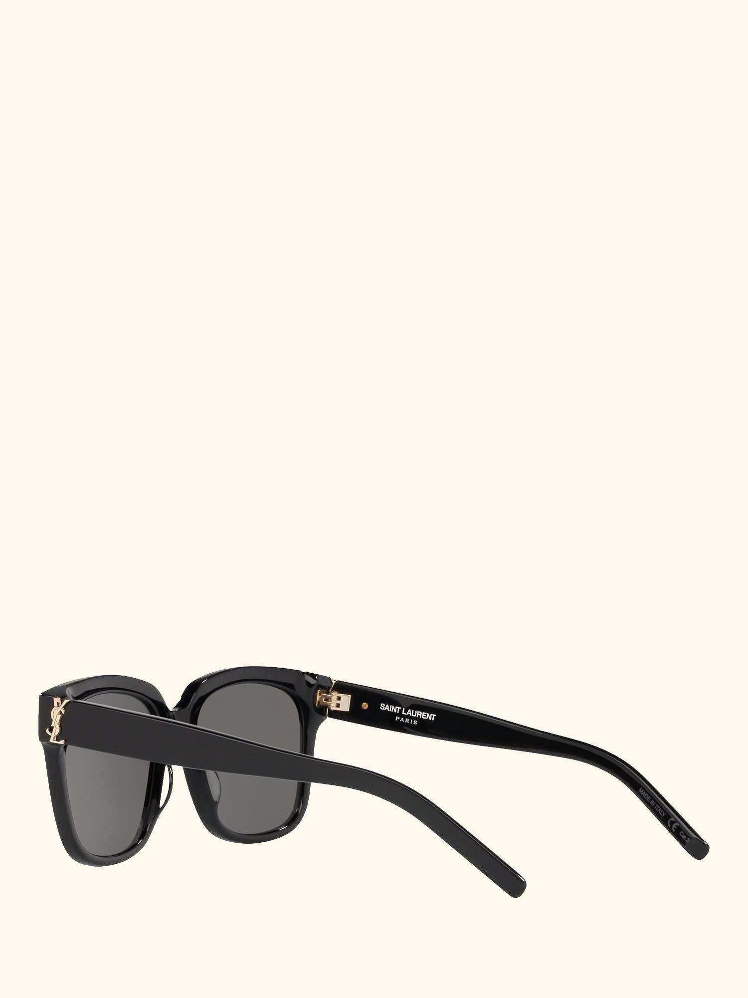 SL M40 Women's Square Sunglasses, Black/Grey