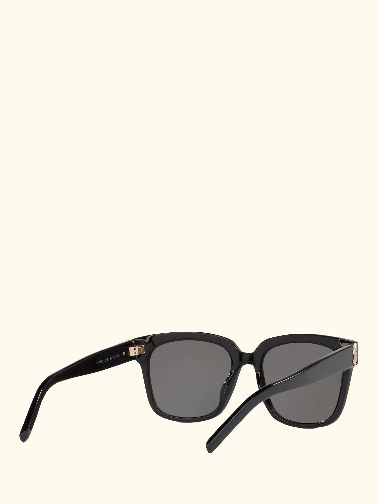 SL M40 Women's Square Sunglasses, Black/Grey