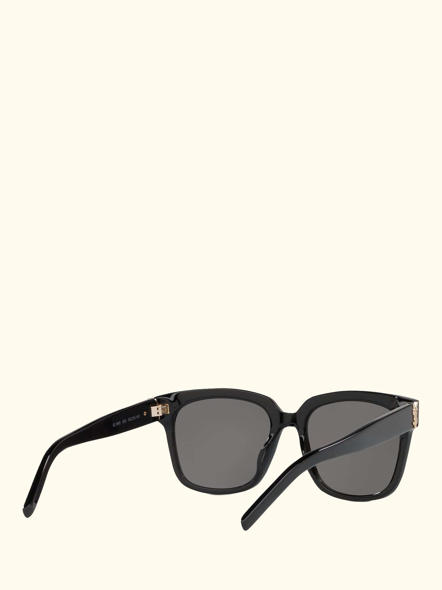SL M40 Women's Square Sunglasses, Black/Grey