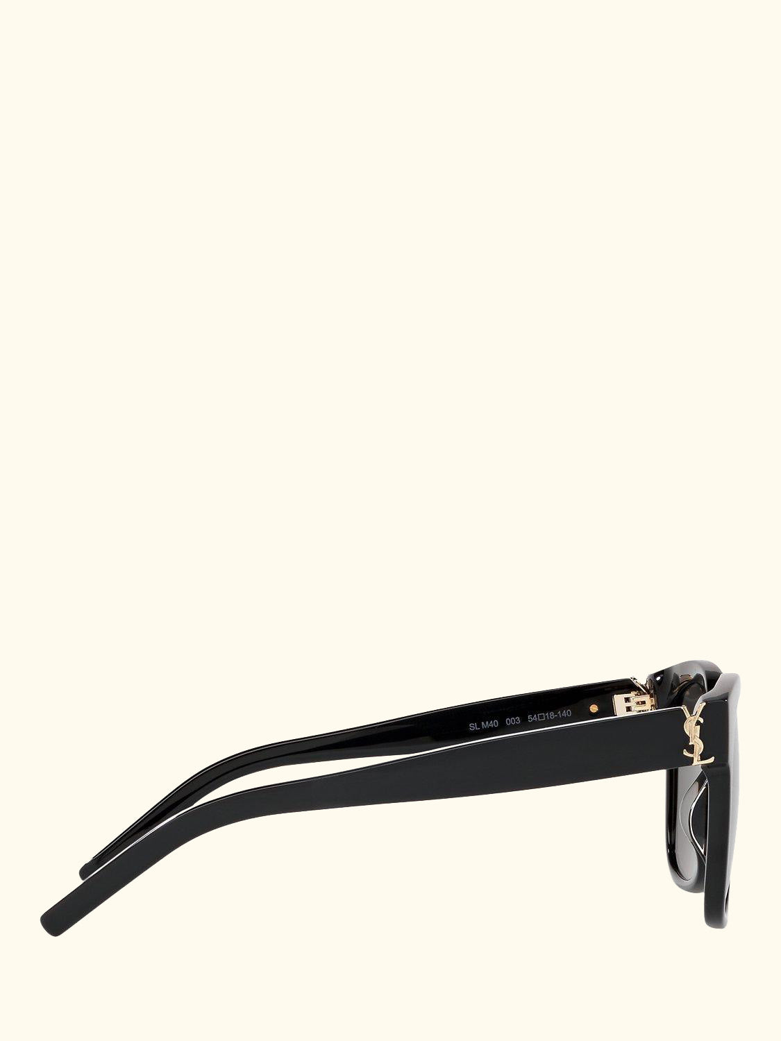SL M40 Women's Square Sunglasses, Black/Grey