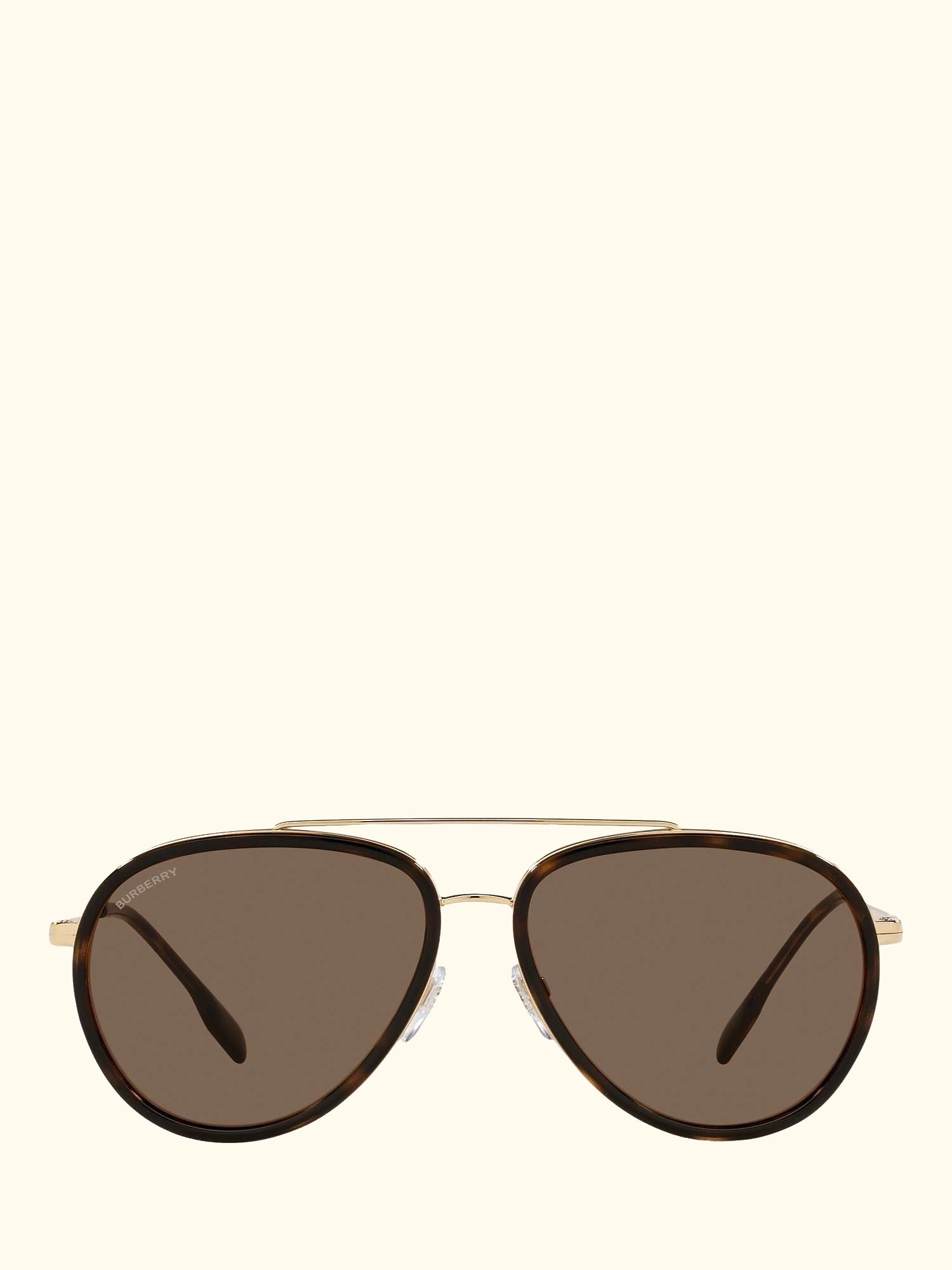 BE3125 Men's Oliver Aviator Sunglasses, Gold/Brown