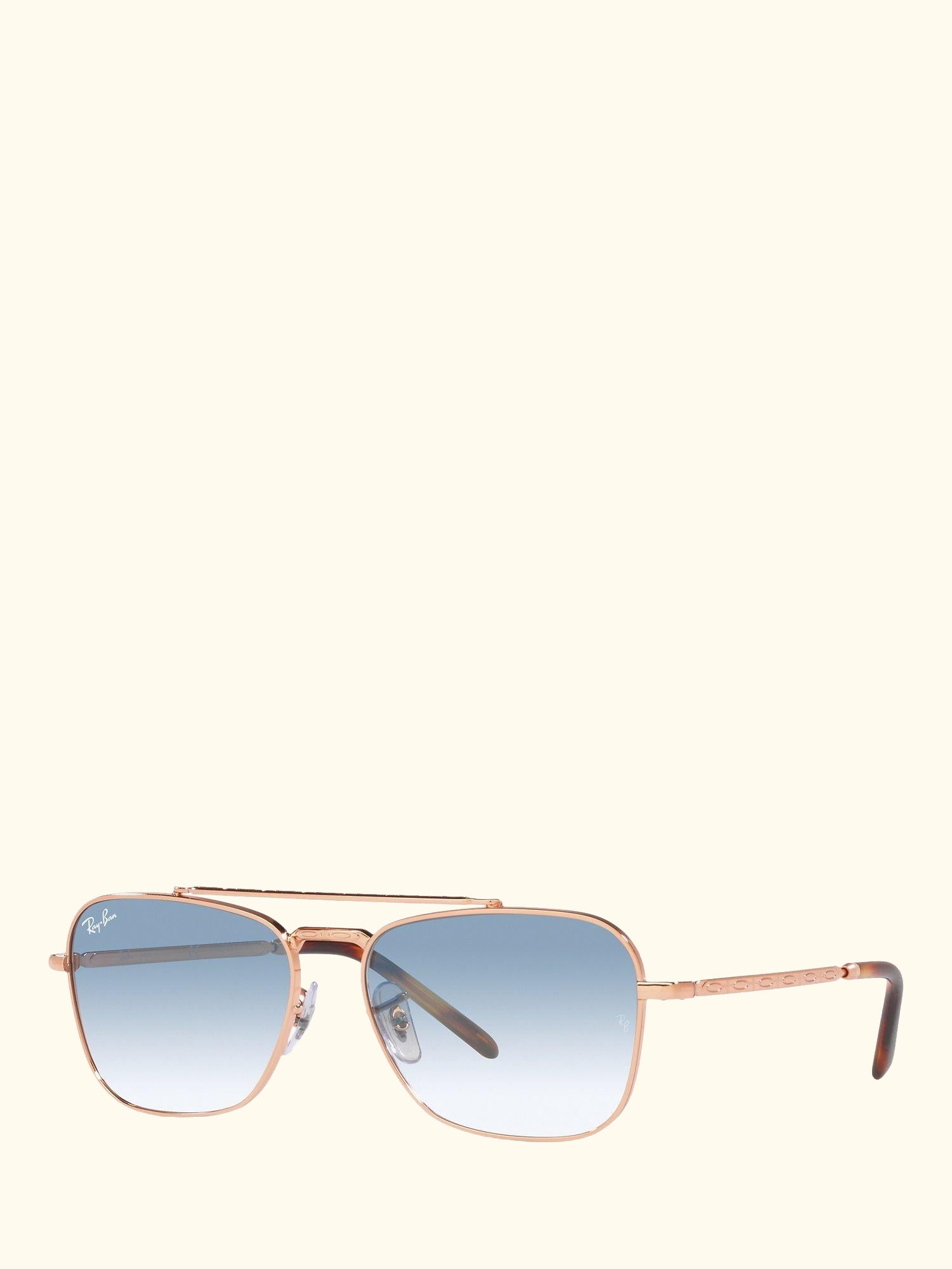 RB3636 Unisex New Caravan Square Sunglasses, Rose Gold/Blue Gradient