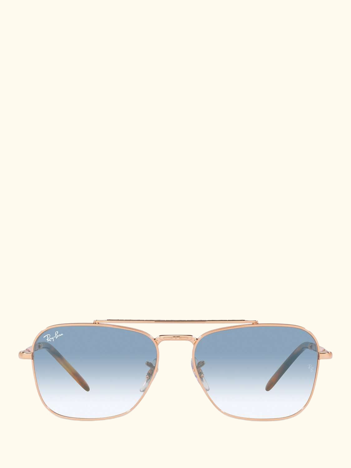 RB3636 Unisex New Caravan Square Sunglasses, Rose Gold/Blue Gradient