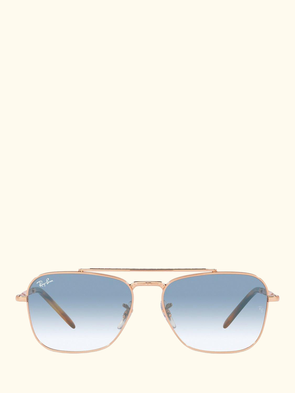 RB3636 Unisex New Caravan Square Sunglasses, Rose Gold/Blue Gradient