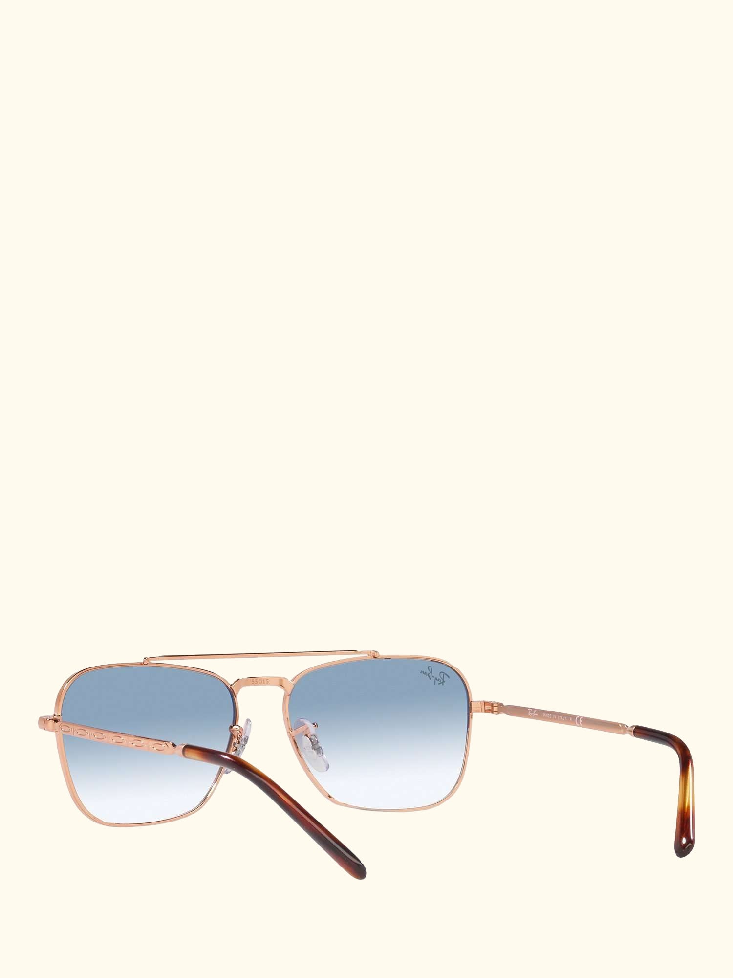 RB3636 Unisex New Caravan Square Sunglasses, Rose Gold/Blue Gradient