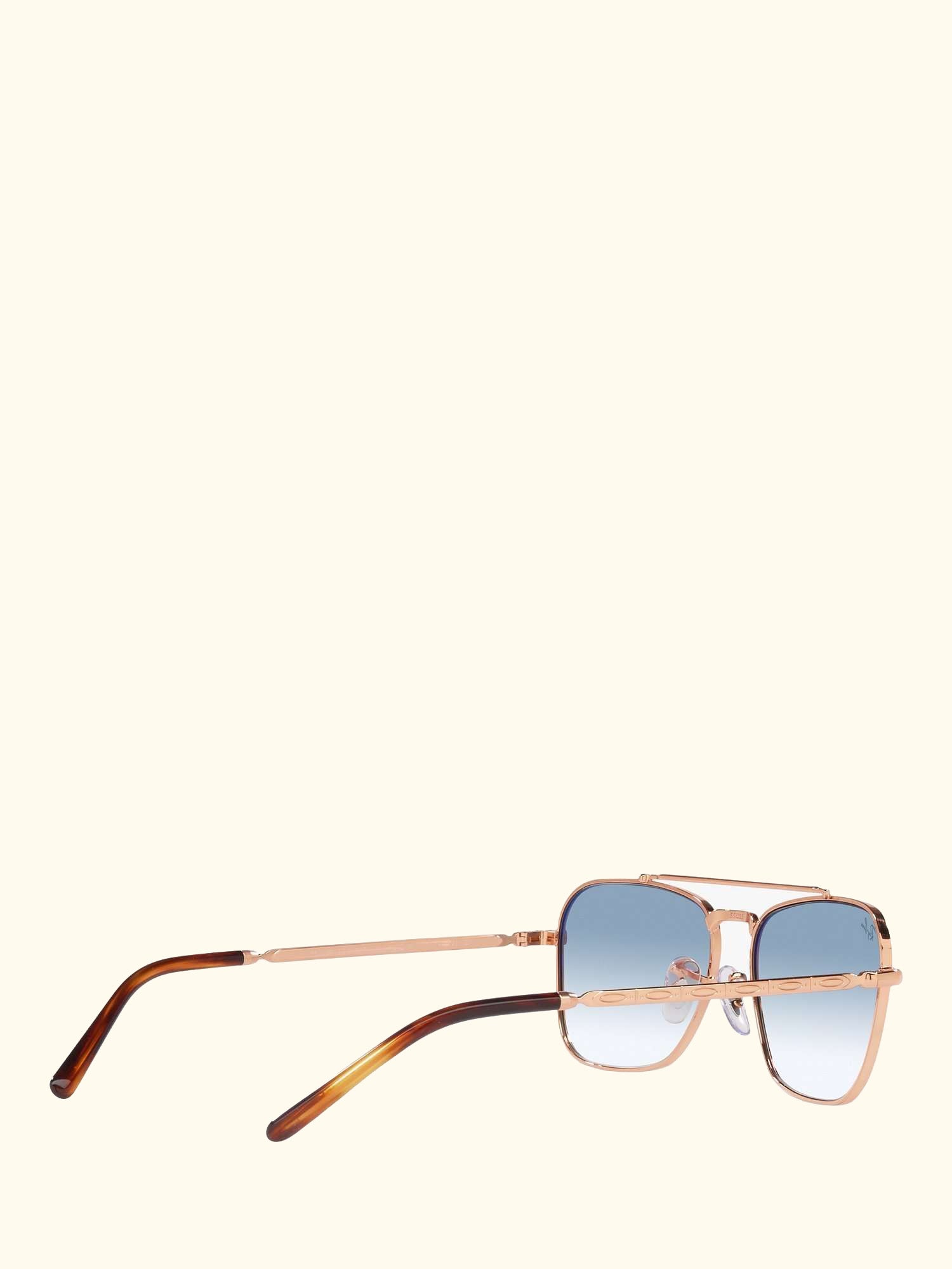 RB3636 Unisex New Caravan Square Sunglasses, Rose Gold/Blue Gradient