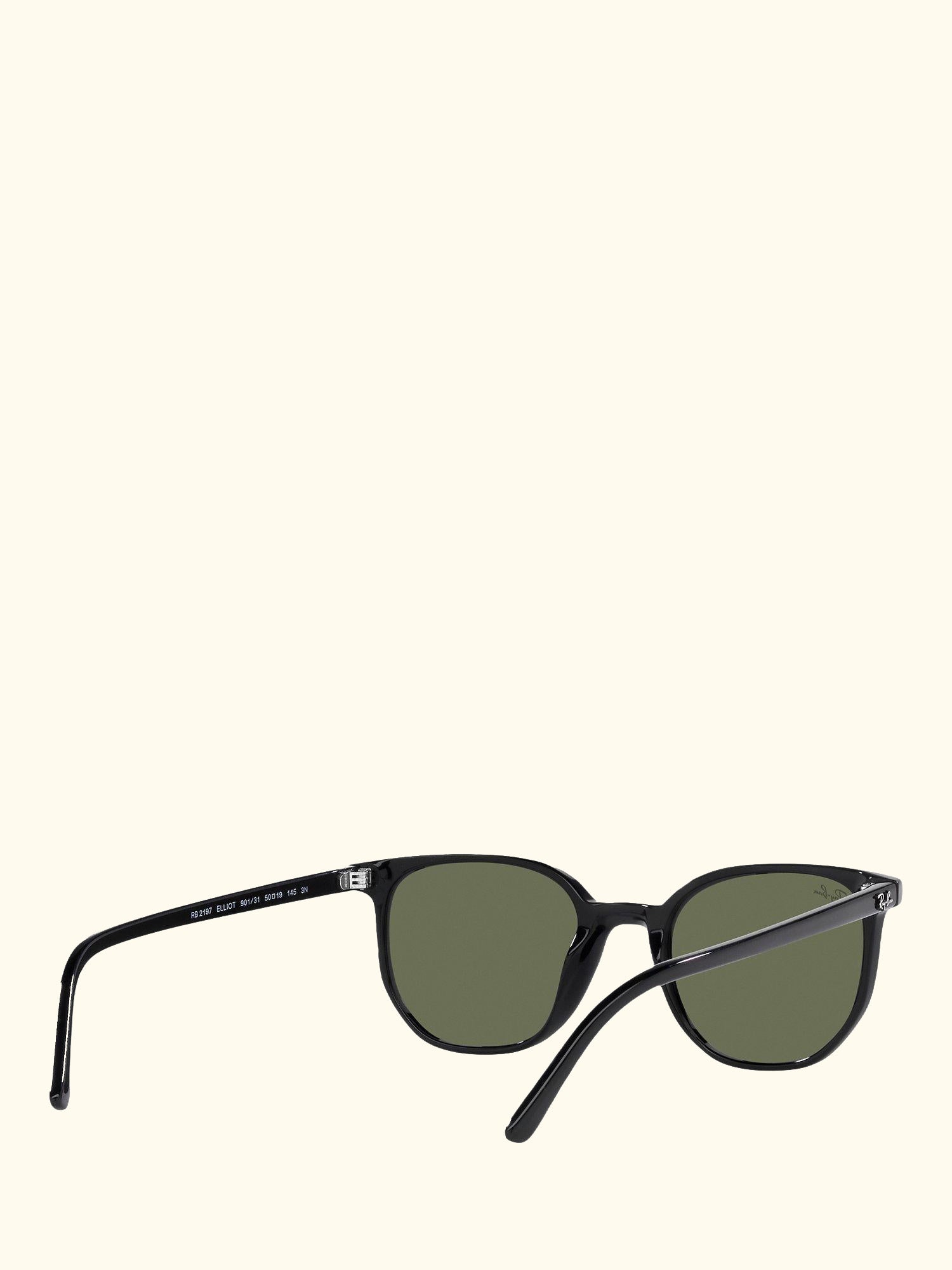 RB2197 Unisex Elliot Sunglasses, Black/Green