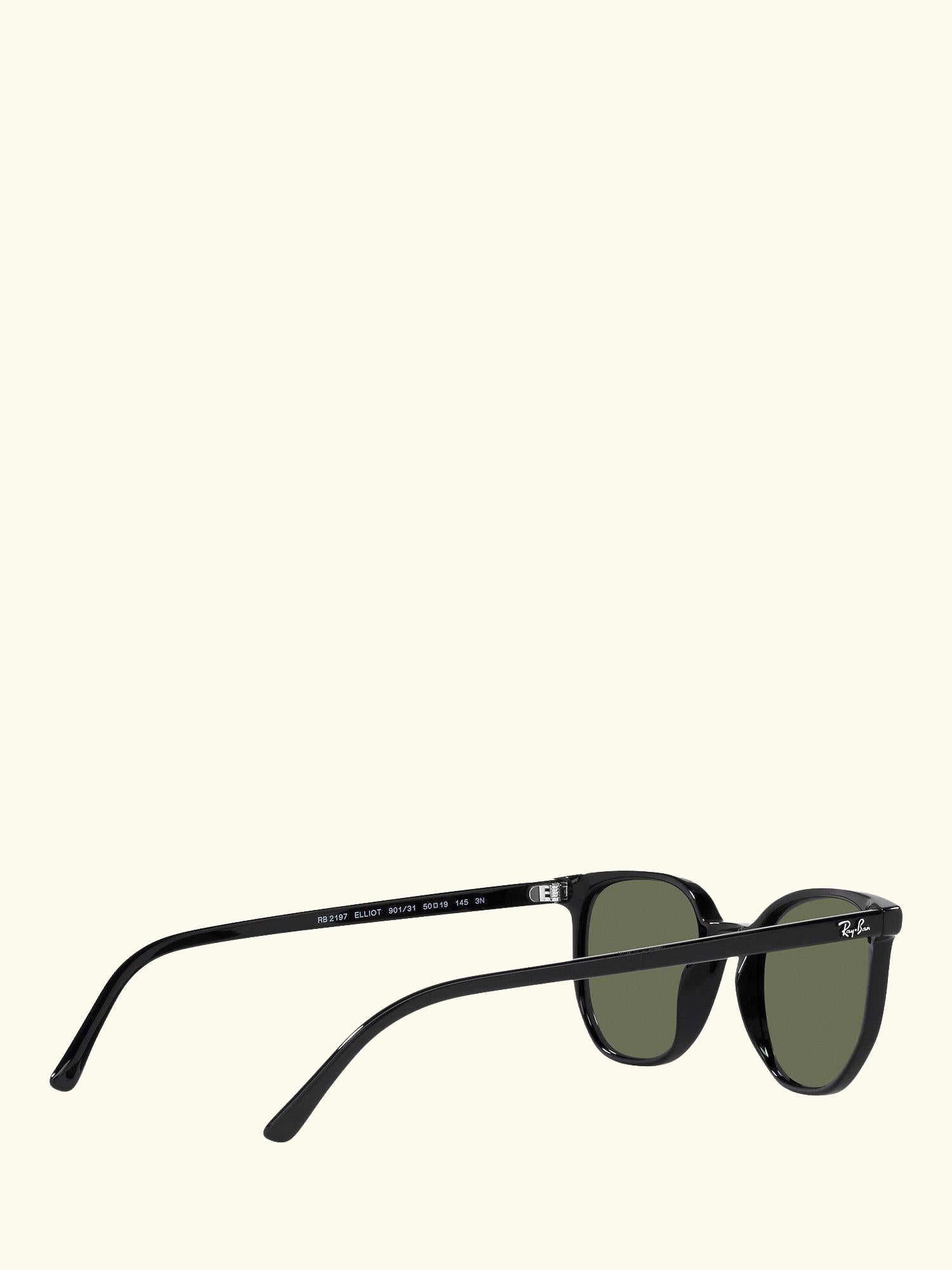 RB2197 Unisex Elliot Sunglasses, Black/Green