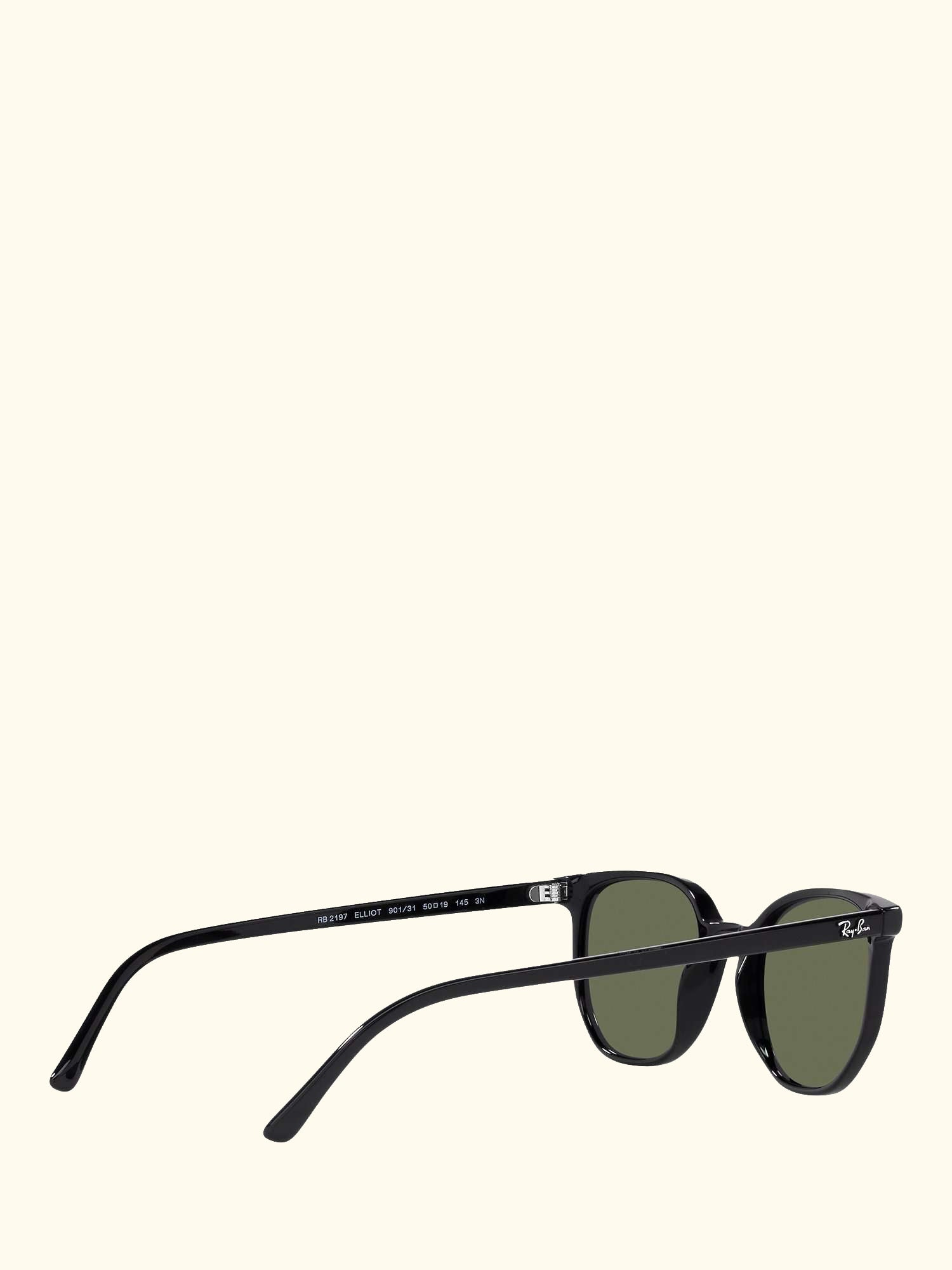 RB2197 Unisex Elliot Sunglasses, Black/Green