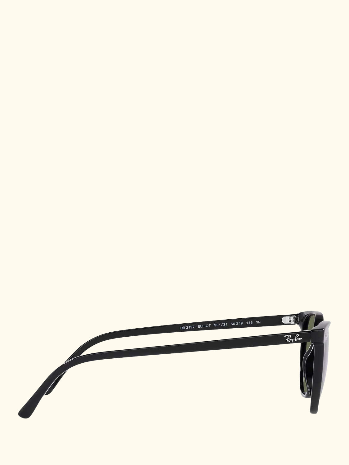 RB2197 Unisex Elliot Sunglasses, Black/Green