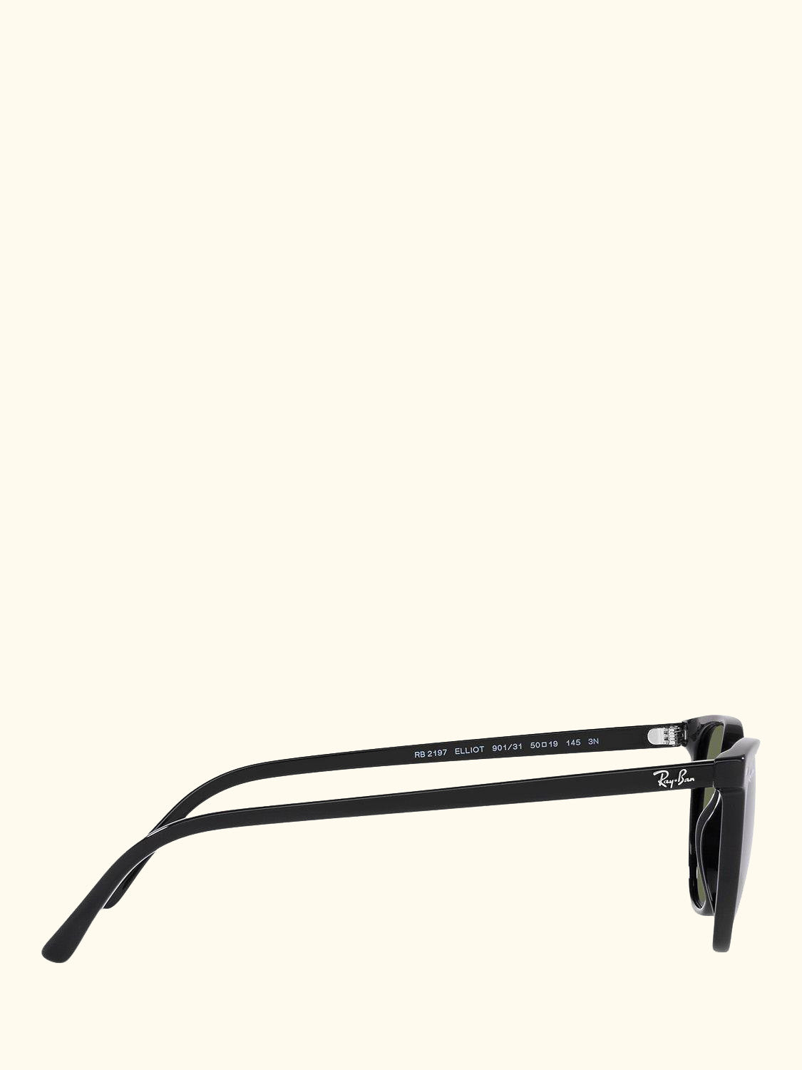 RB2197 Unisex Elliot Sunglasses, Black/Green