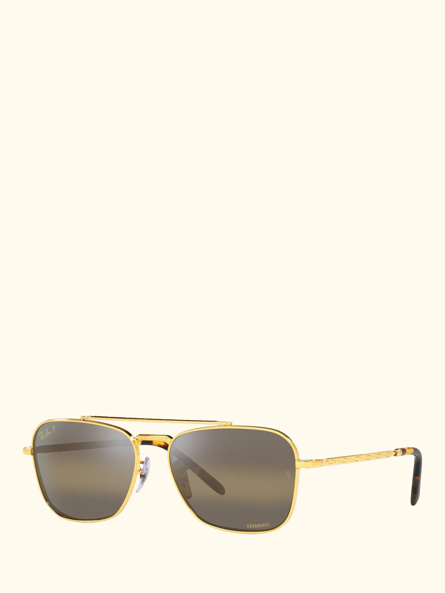 RB3636 Unisex New Caravan Square Sunglasses, Legend Gold/Brown