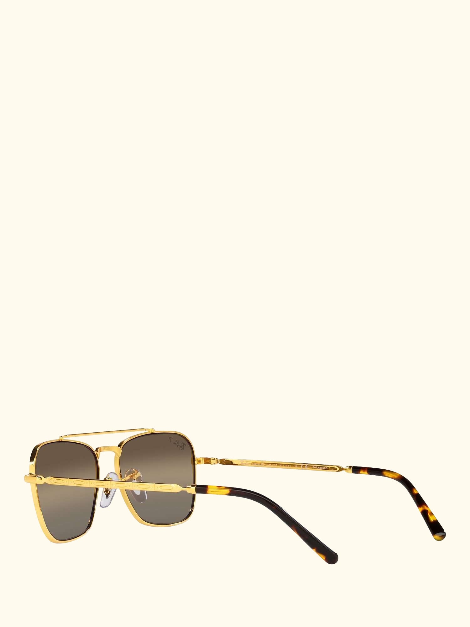 RB3636 Unisex New Caravan Square Sunglasses, Legend Gold/Brown