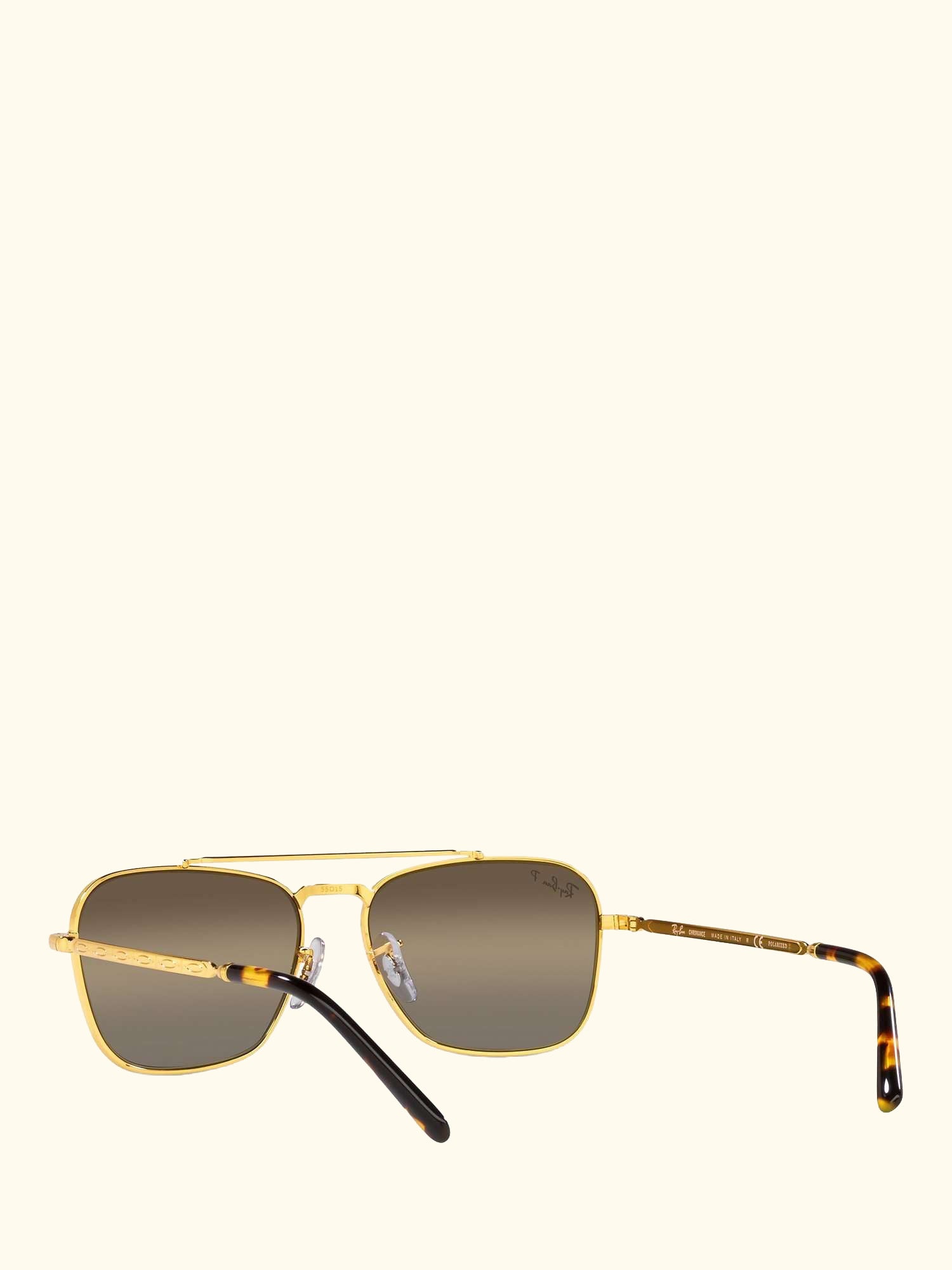 RB3636 Unisex New Caravan Square Sunglasses, Legend Gold/Brown