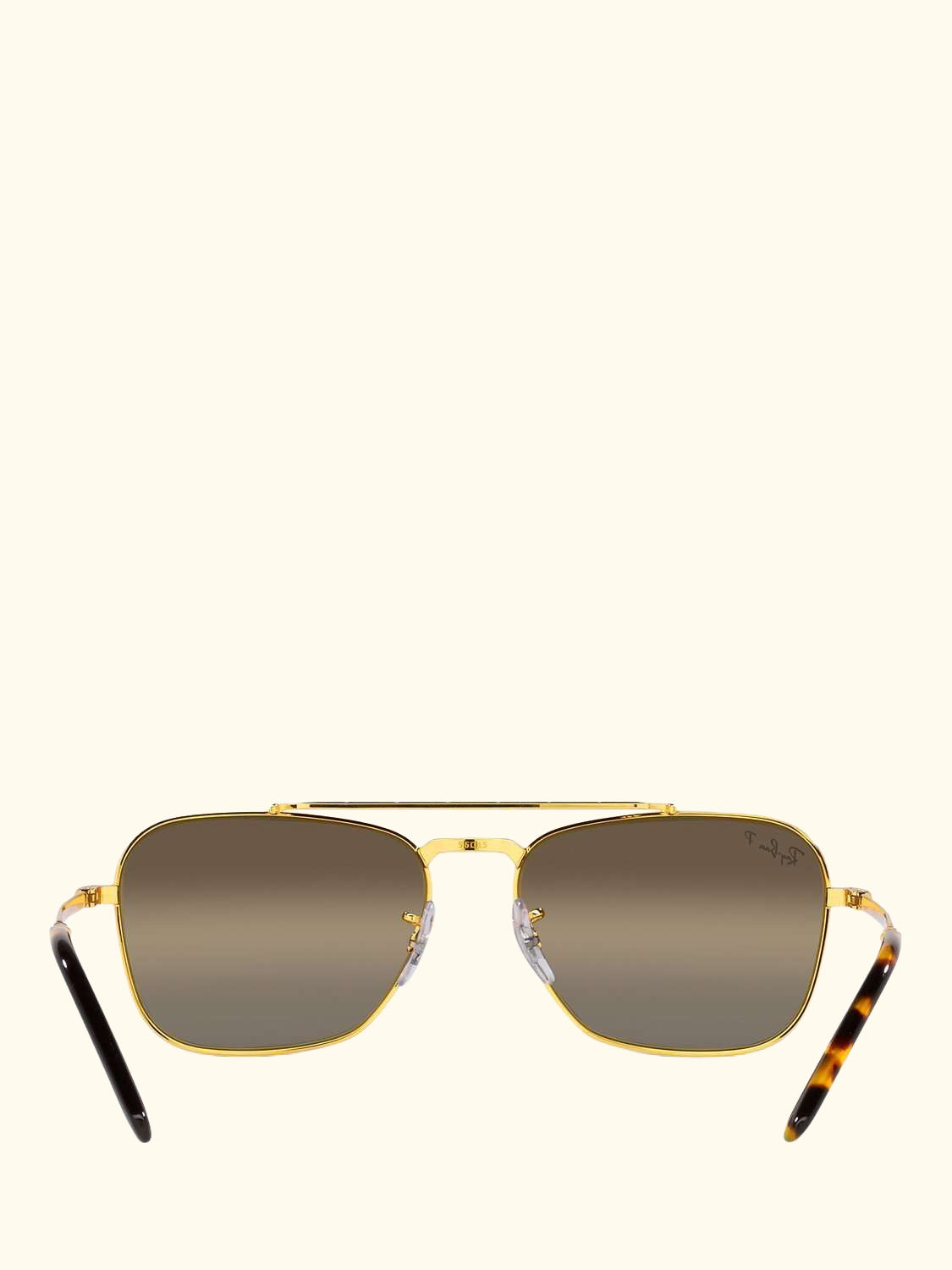 RB3636 Unisex New Caravan Square Sunglasses, Legend Gold/Brown