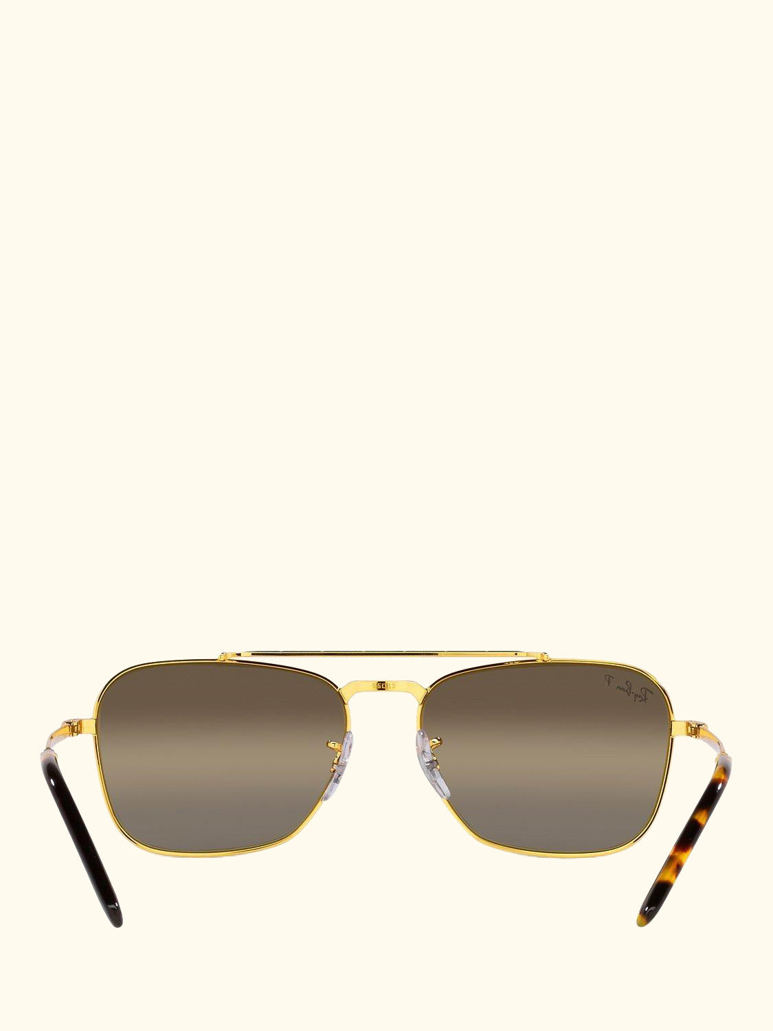 RB3636 Unisex New Caravan Square Sunglasses, Legend Gold/Brown