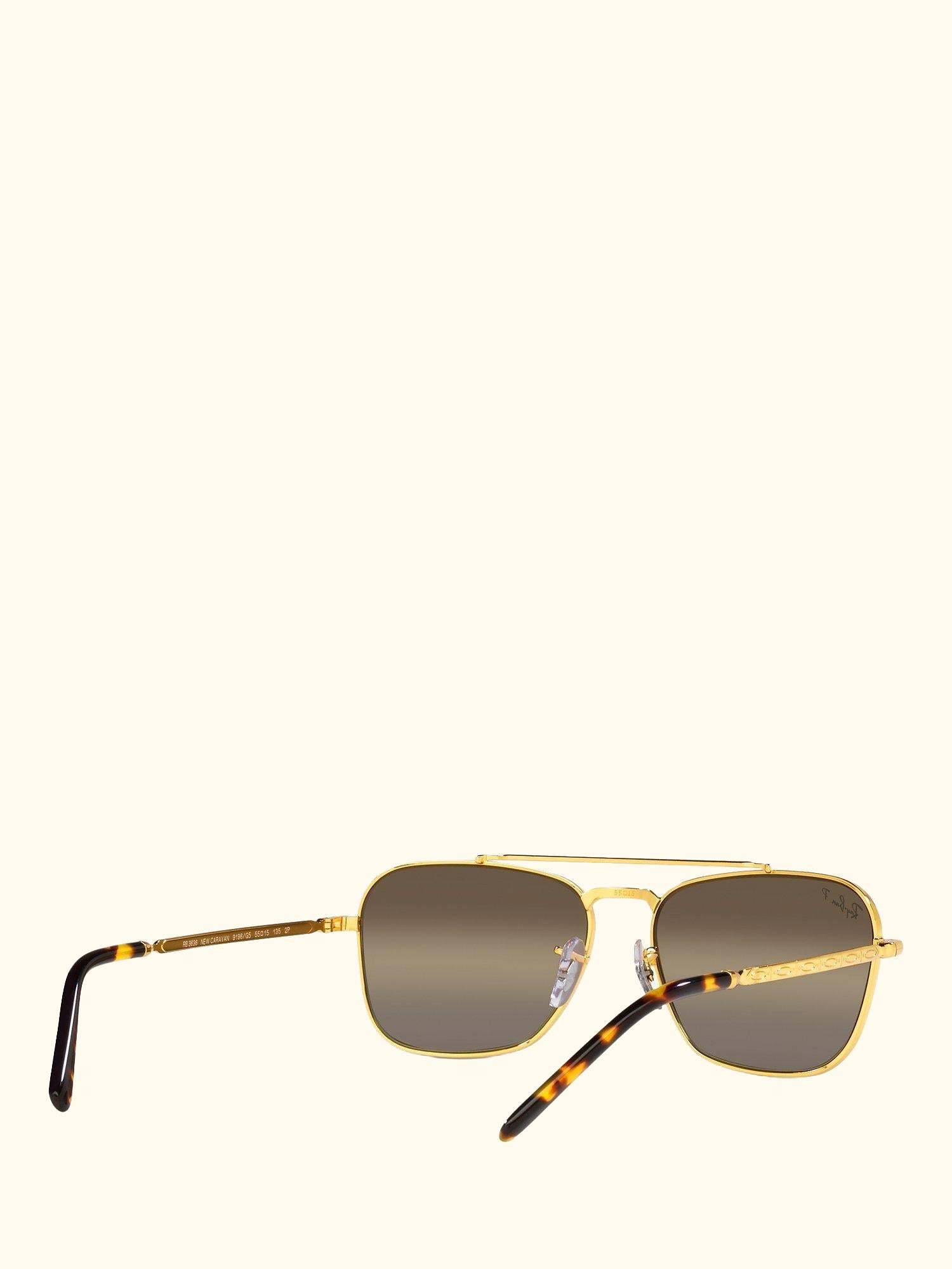 RB3636 Unisex New Caravan Square Sunglasses, Legend Gold/Brown