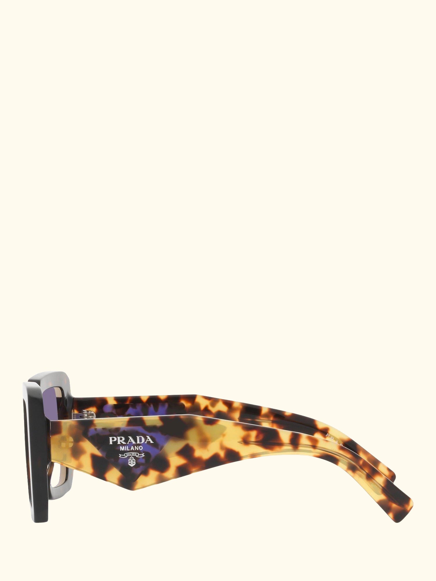 PR 23YS Women's Chunky Square Sunglasses, Tortoise/Violet