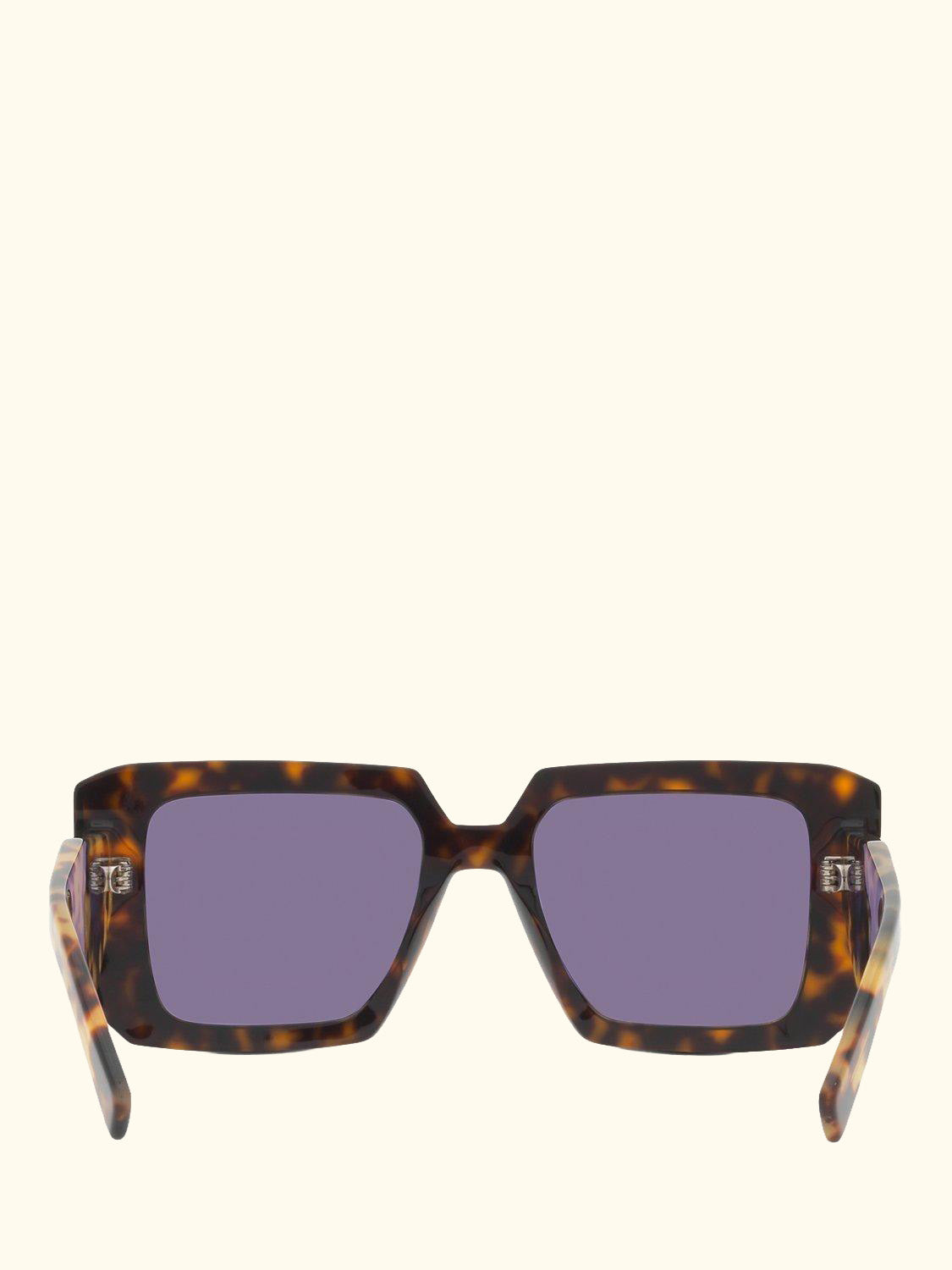 PR 23YS Women's Chunky Square Sunglasses, Tortoise/Violet