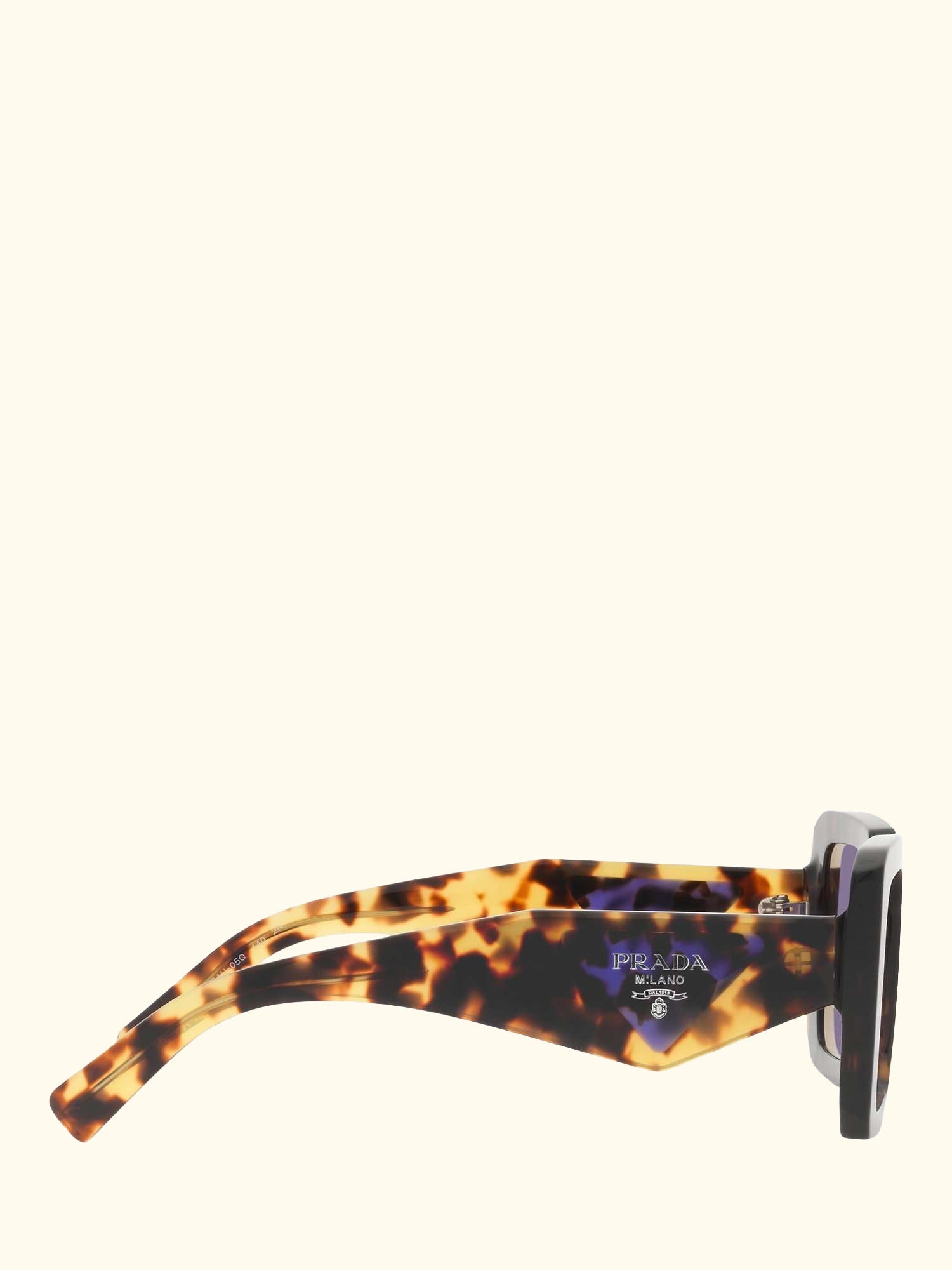 PR 23YS Women's Chunky Square Sunglasses, Tortoise/Violet
