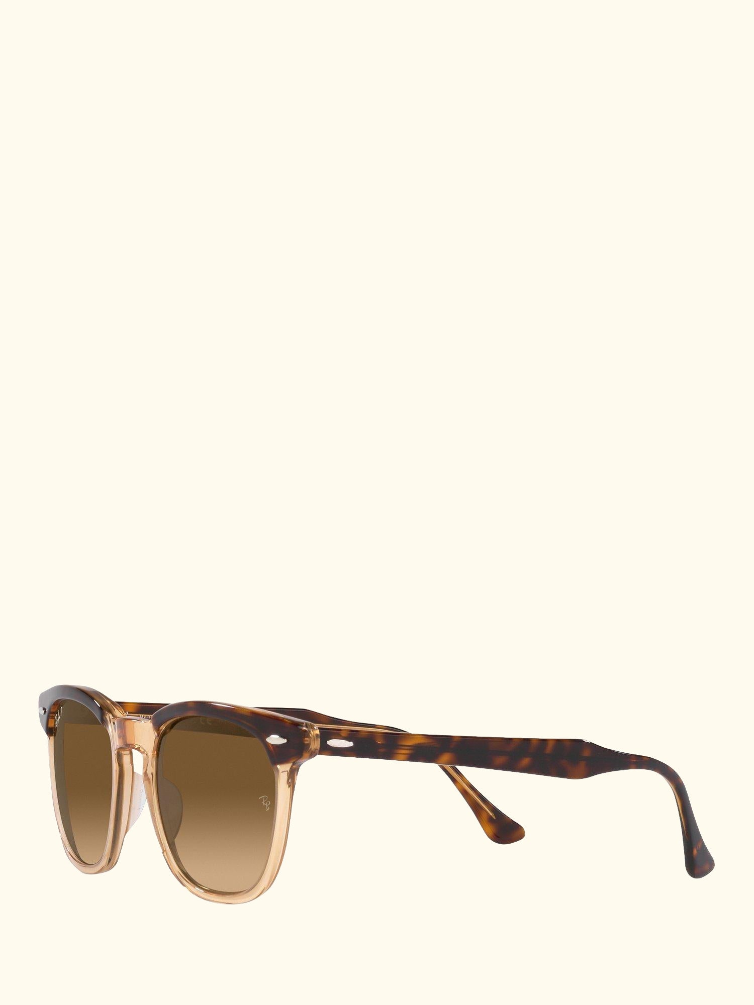 RB2298 Unisex Polarised Hawkeye Sunglasses, Transparent Havana/Brown