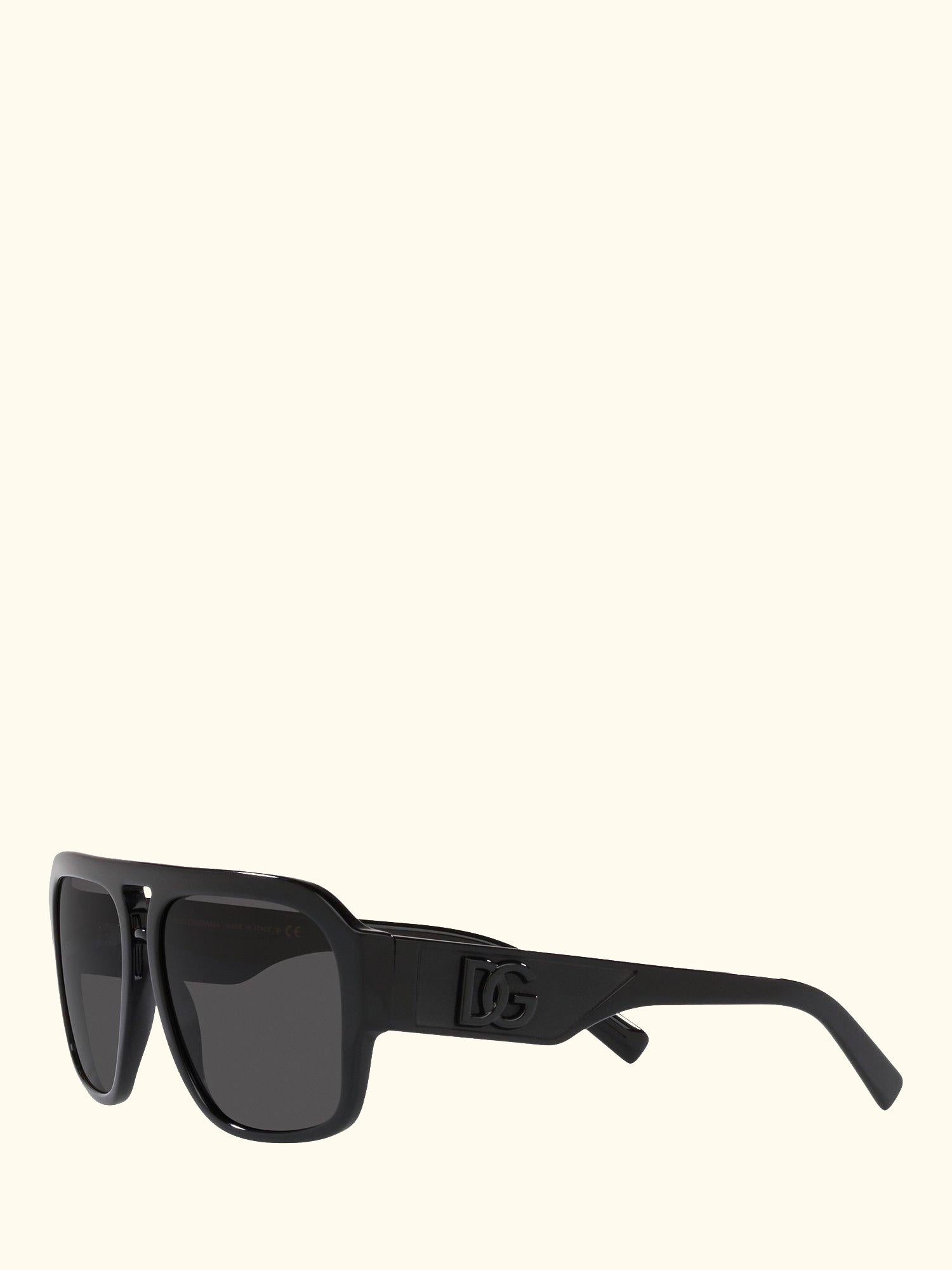 DG4403 Men's Aviator Sunglasses, Black/Grey
