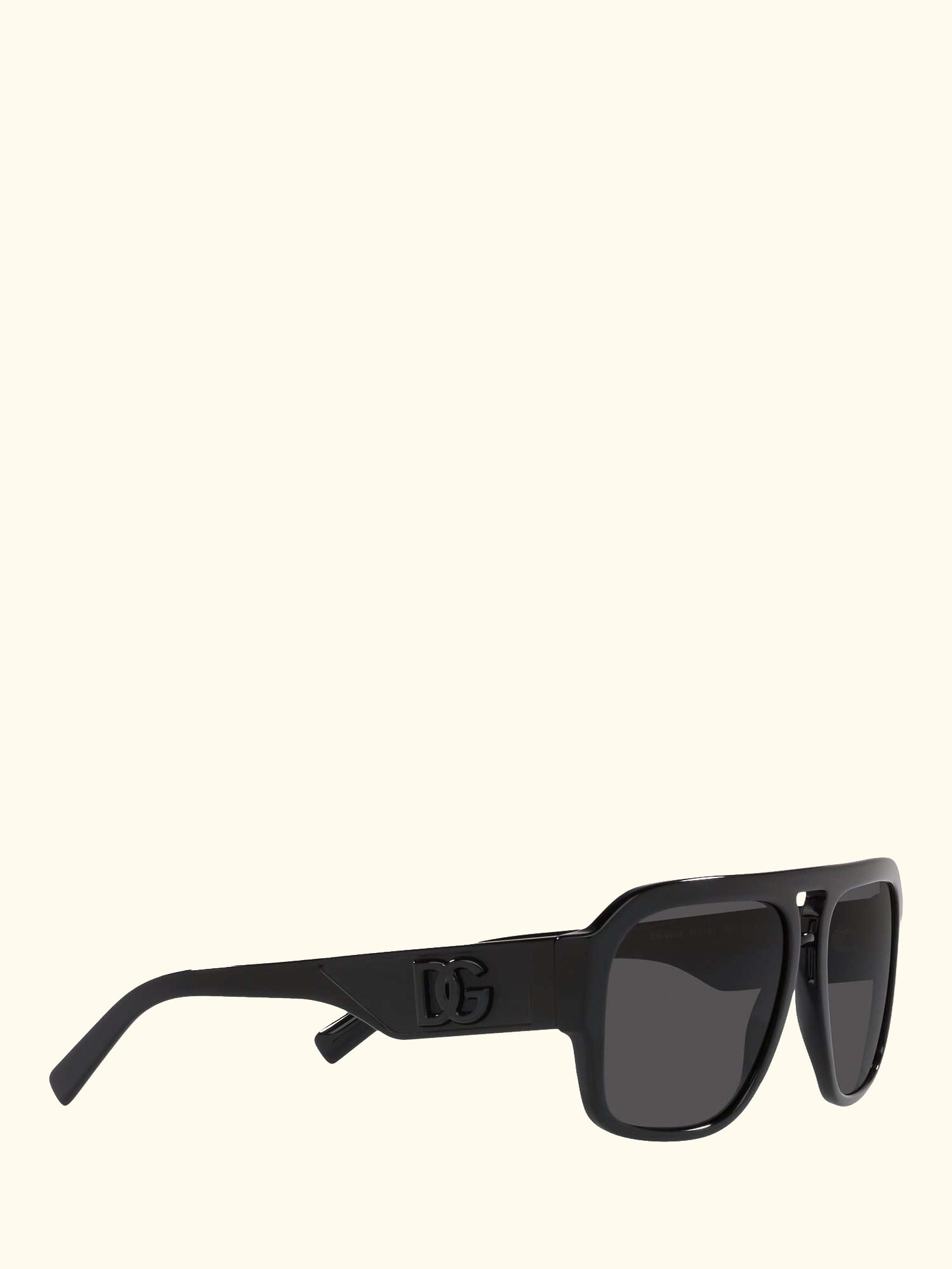 DG4403 Men's Aviator Sunglasses, Black/Grey