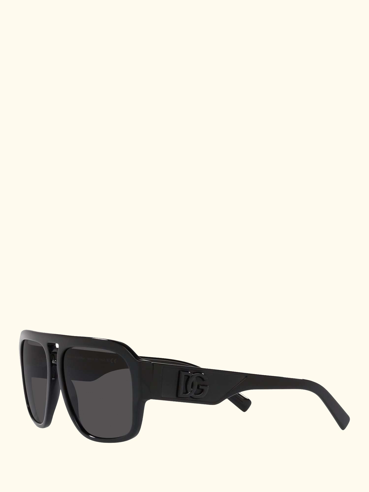 DG4403 Men's Aviator Sunglasses, Black/Grey
