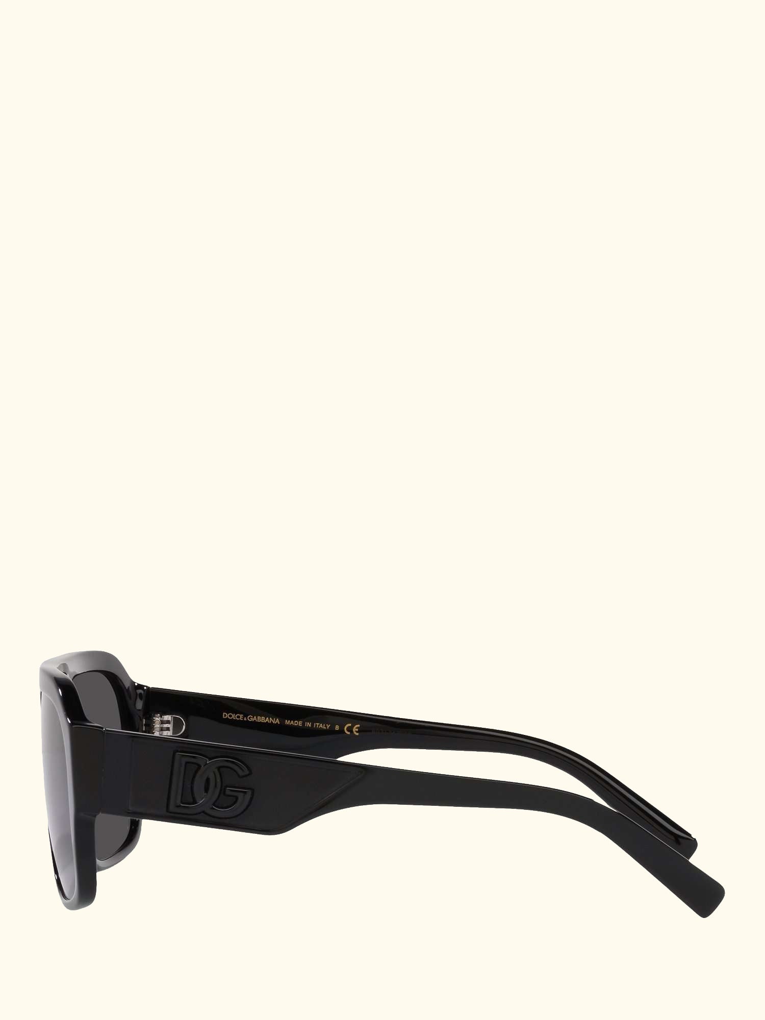 DG4403 Men's Aviator Sunglasses, Black/Grey