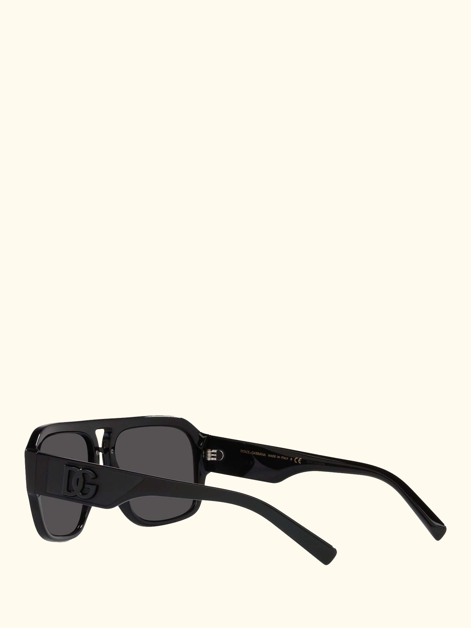 DG4403 Men's Aviator Sunglasses, Black/Grey
