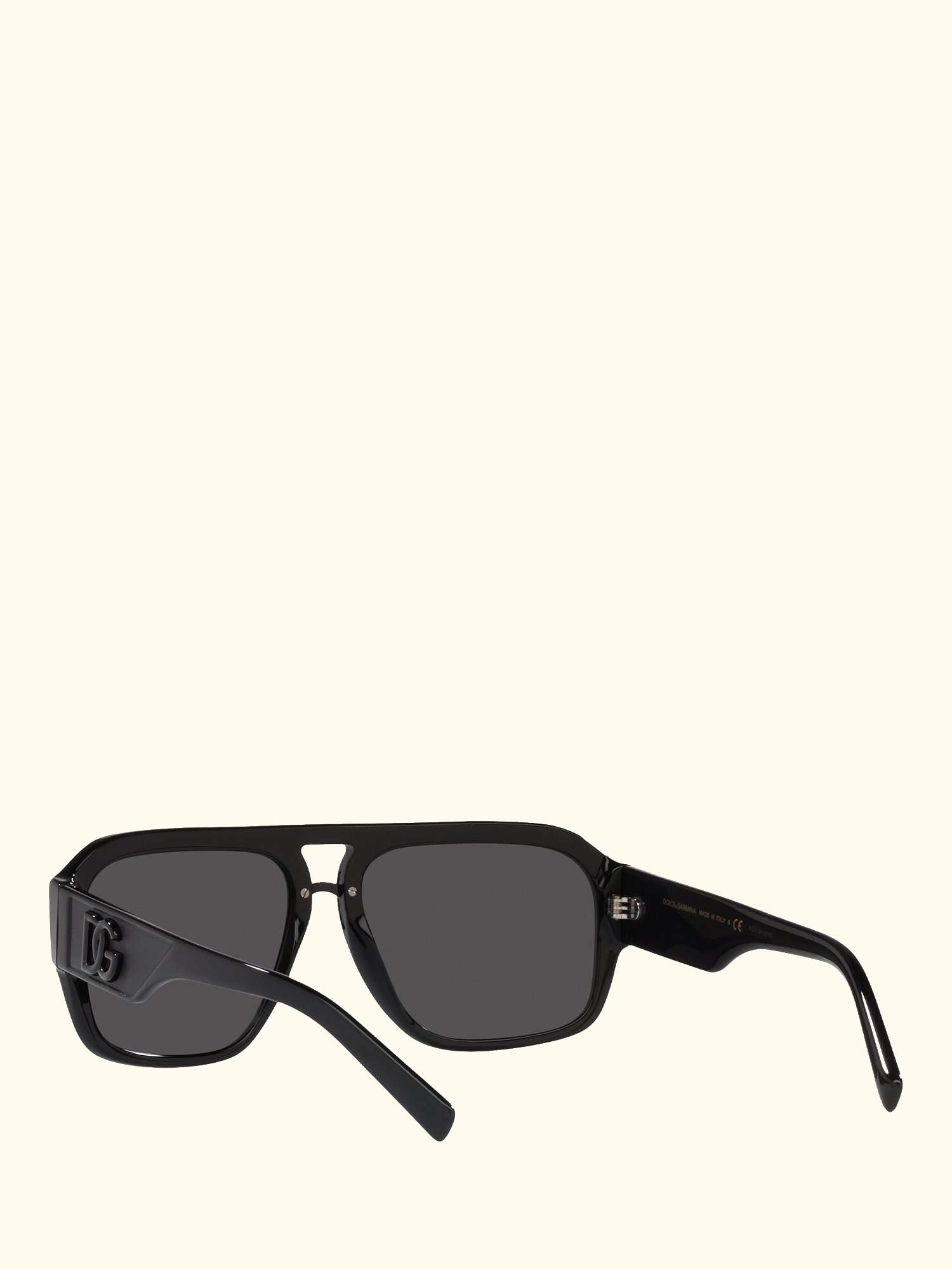 DG4403 Men's Aviator Sunglasses, Black/Grey