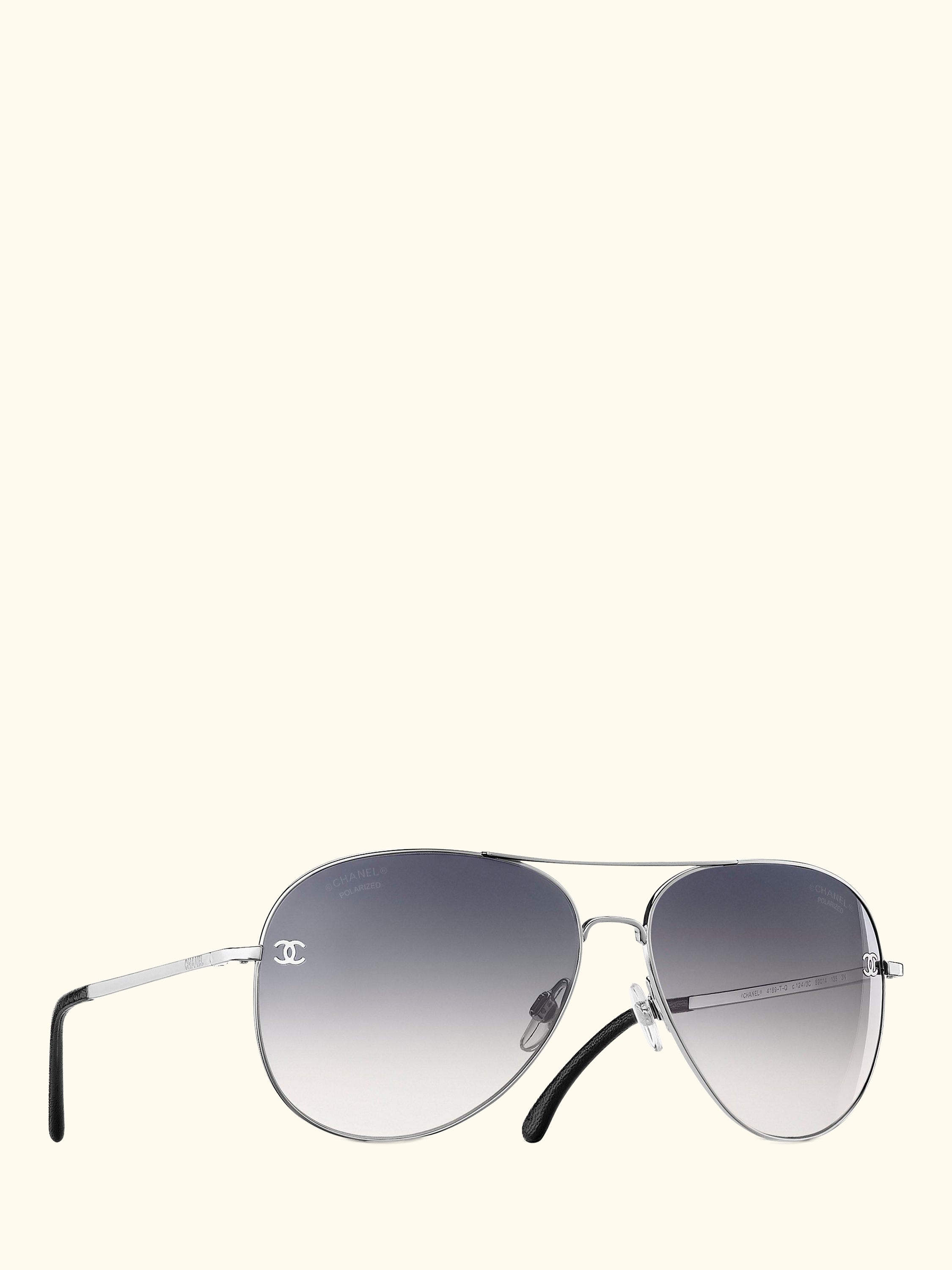 Pilot Sunglasses CH4189TQ Silver/Grey Gradient