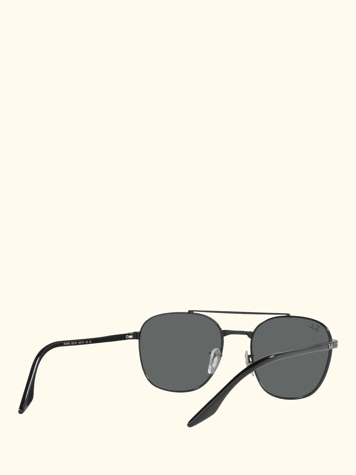 RB3688 Unisex Square Sunglasses, Black/Grey