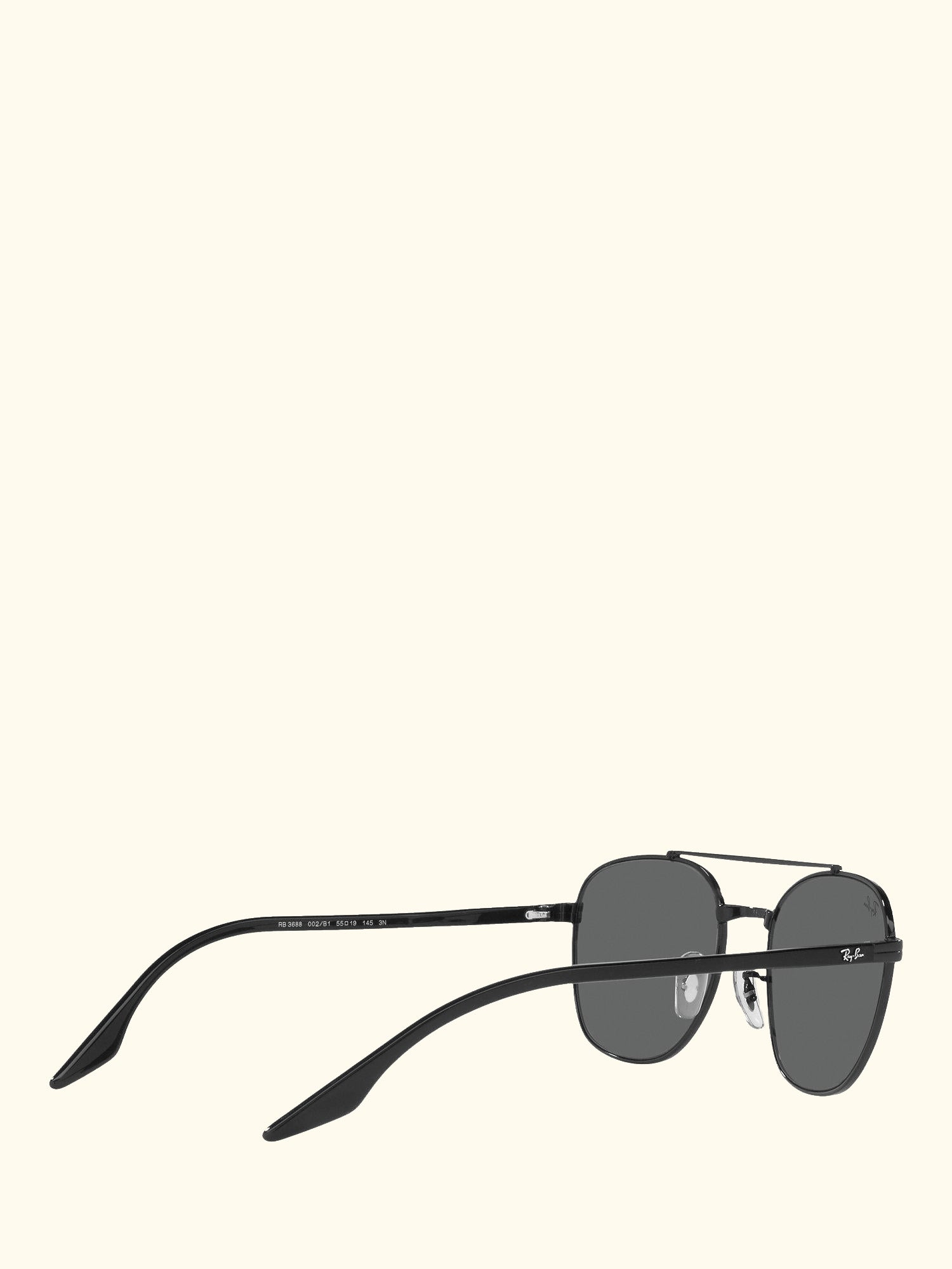 RB3688 Unisex Square Sunglasses, Black/Grey