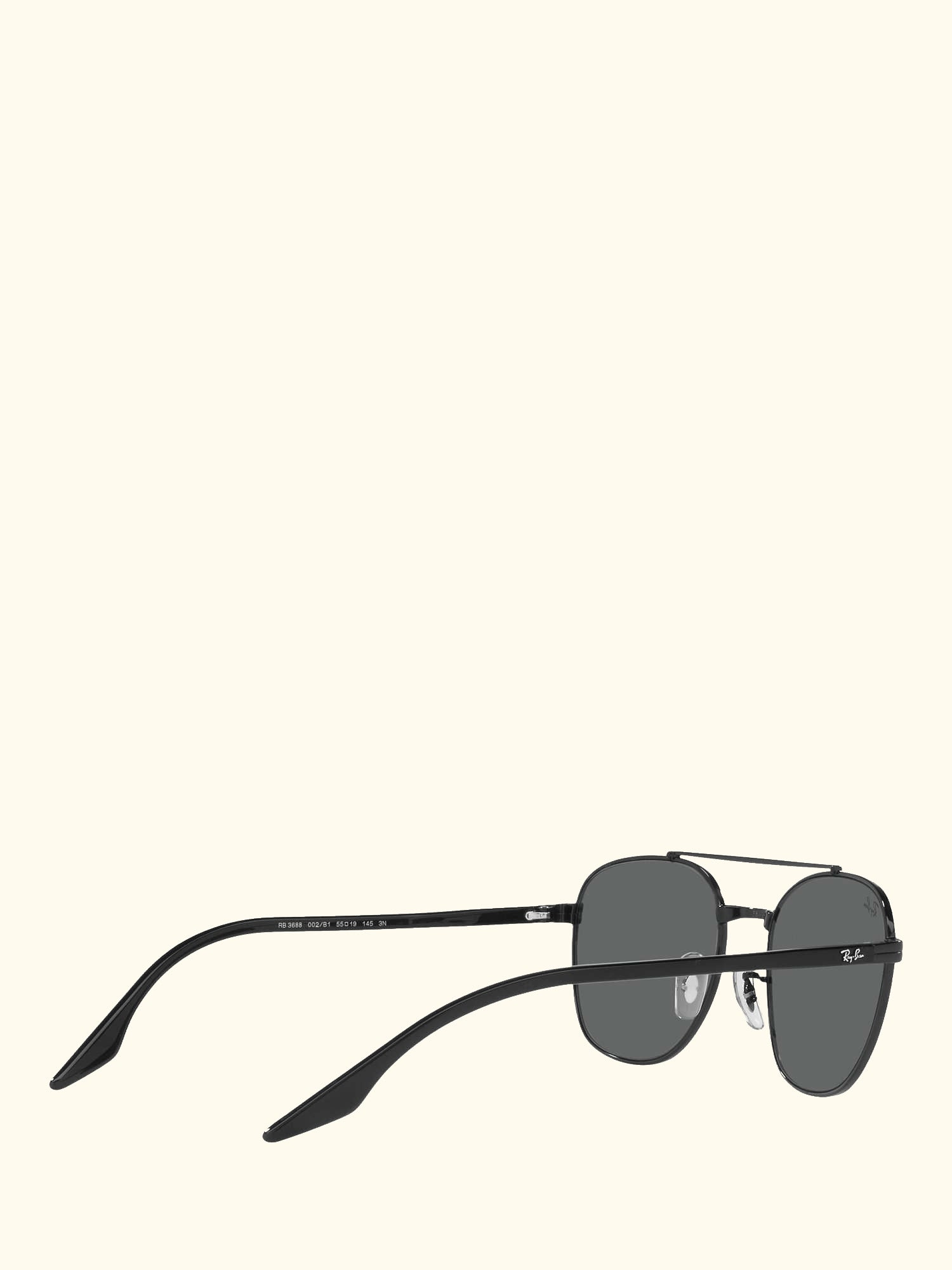 RB3688 Unisex Square Sunglasses, Black/Grey