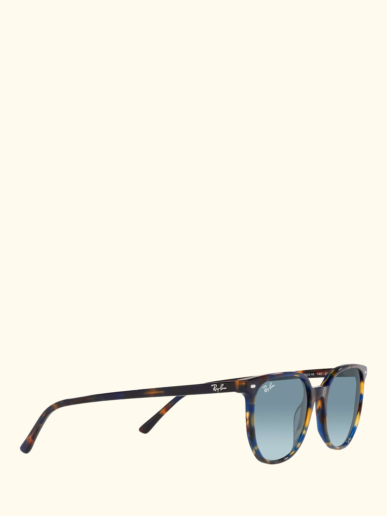 RB2197 Unisex Elliot Sunglasses, Yellow Havana/Blue Gradient