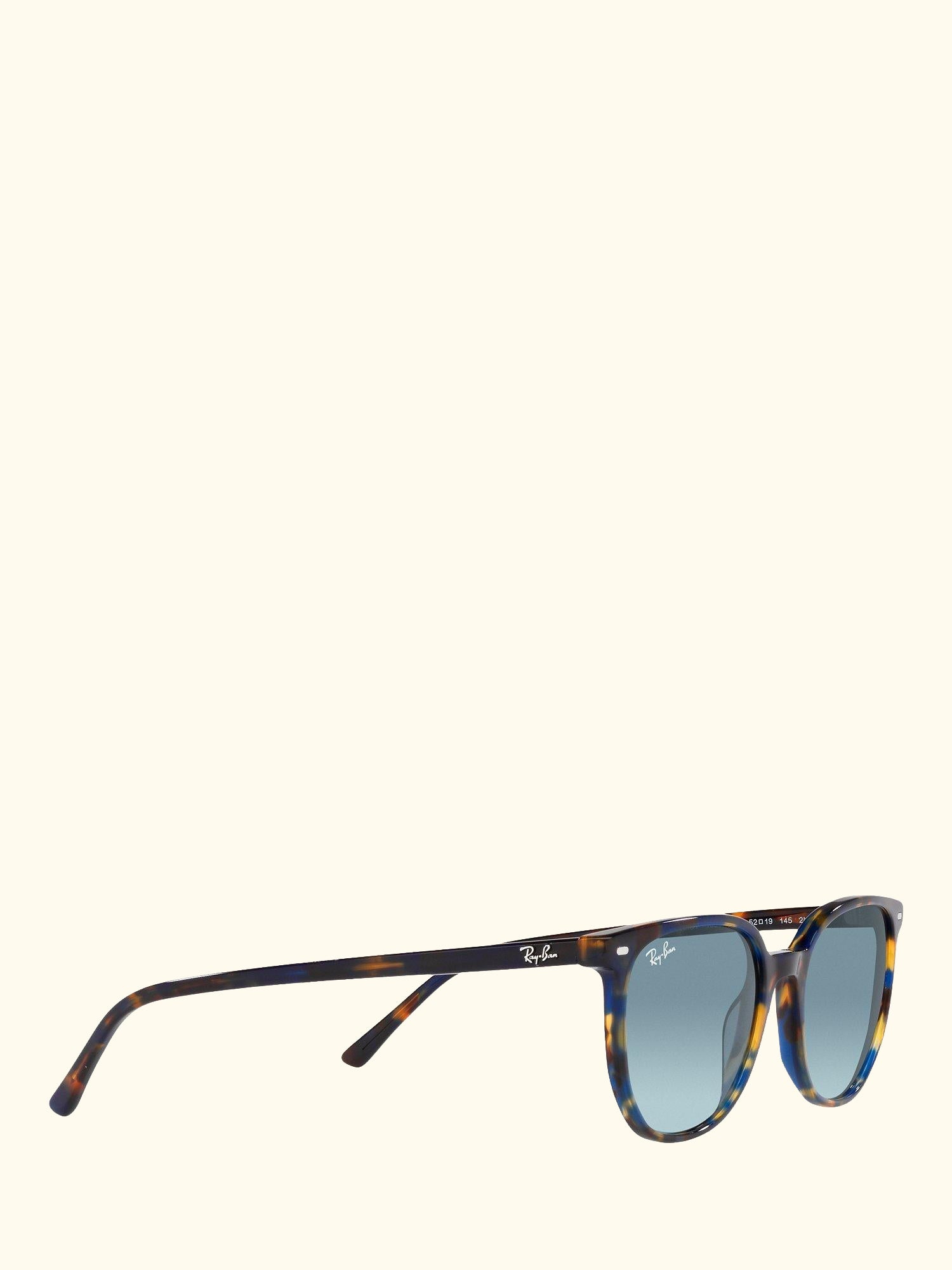RB2197 Unisex Elliot Sunglasses, Yellow Havana/Blue Gradient