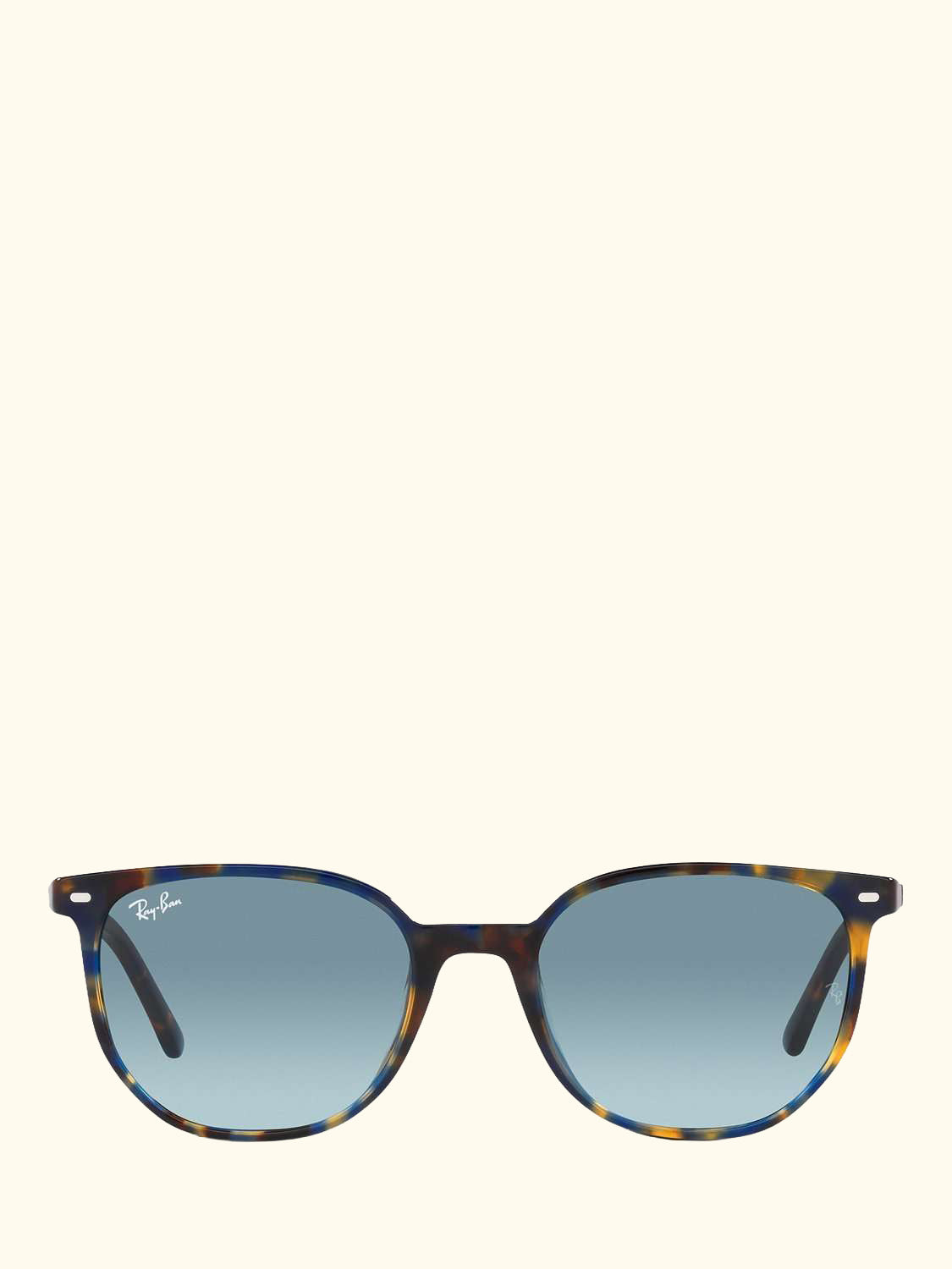 RB2197 Unisex Elliot Sunglasses, Yellow Havana/Blue Gradient