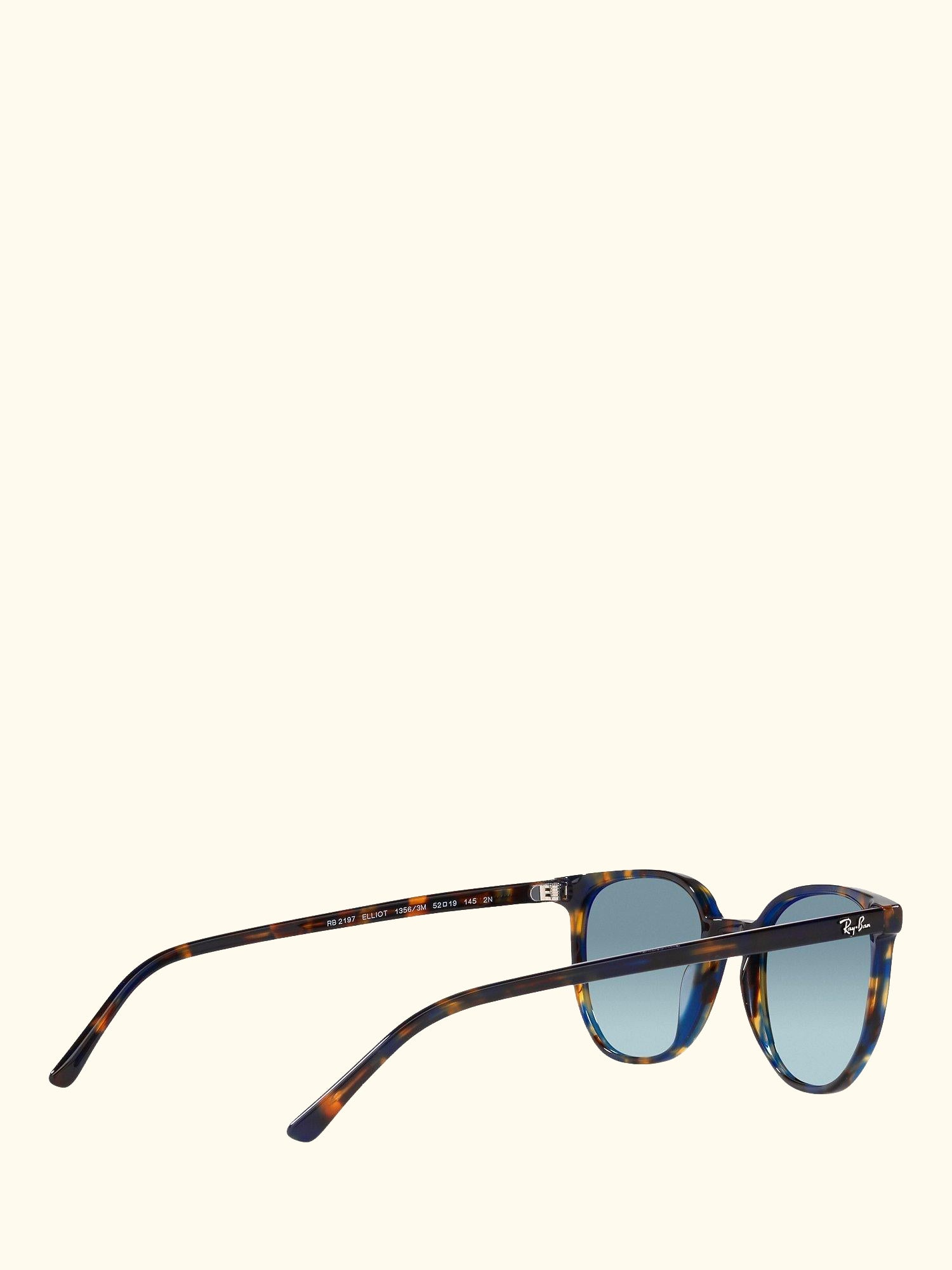 RB2197 Unisex Elliot Sunglasses, Yellow Havana/Blue Gradient