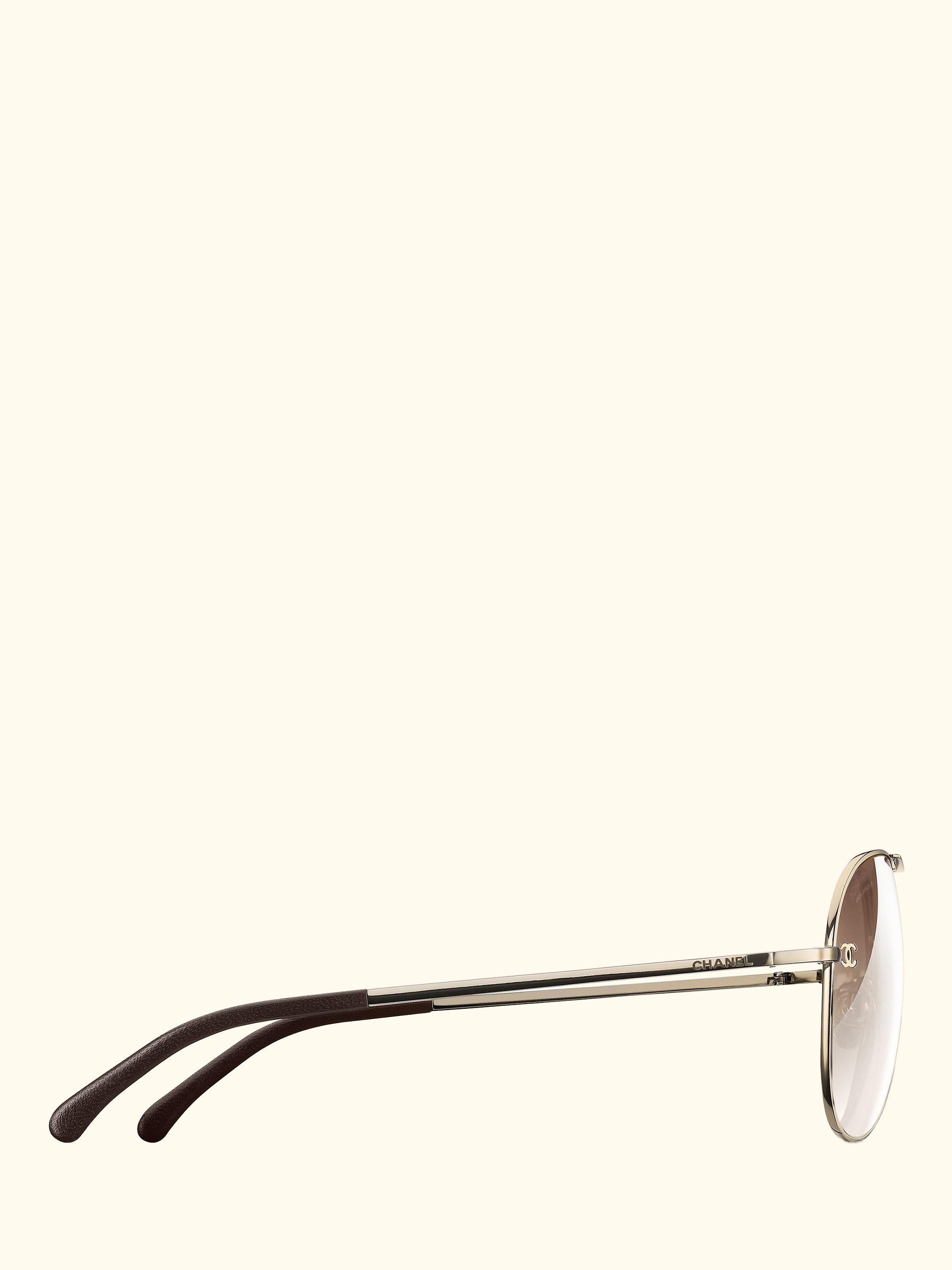 Pilot Sunglasses CH4189TQ Pale Gold/Brown Gradient