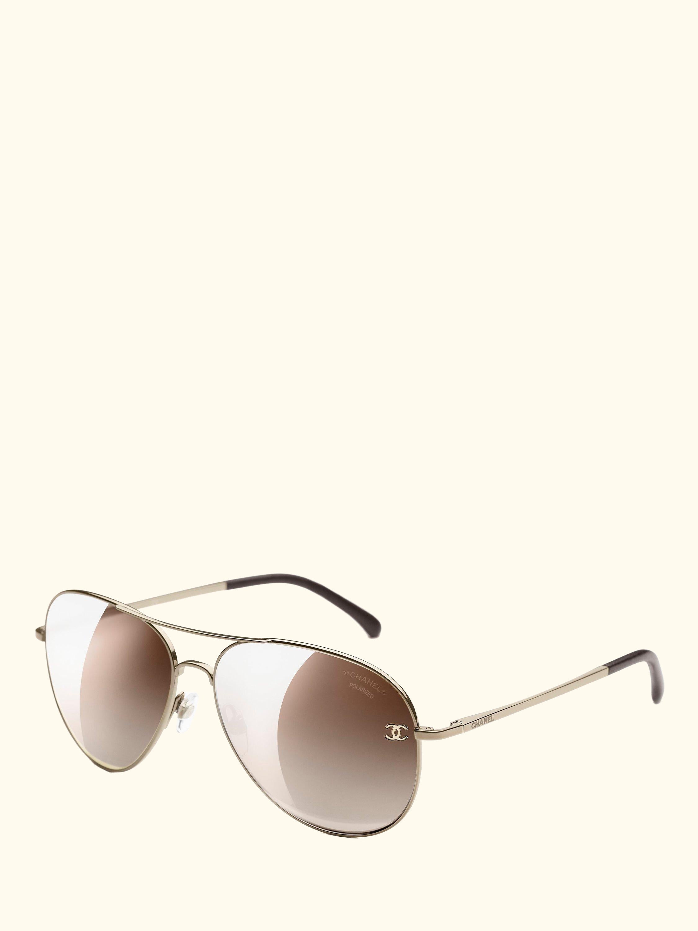 Pilot Sunglasses CH4189TQ Pale Gold/Brown Gradient